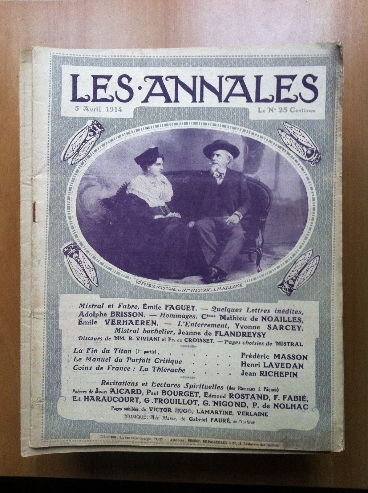 Les Annales politiques et littéraires 5 Avril 1914 - E14357