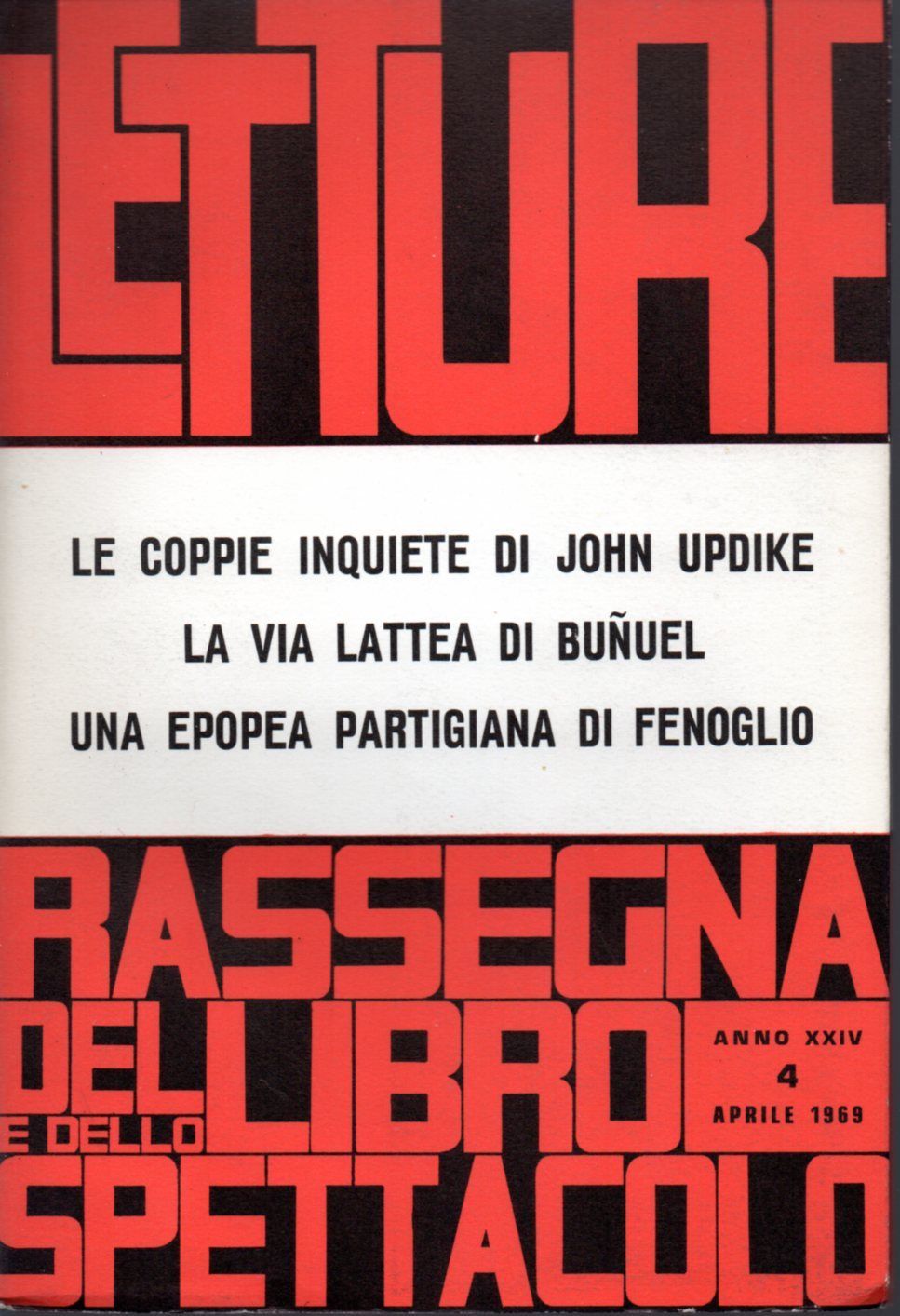 LETTURE rassegna critica del libro aprile 1969