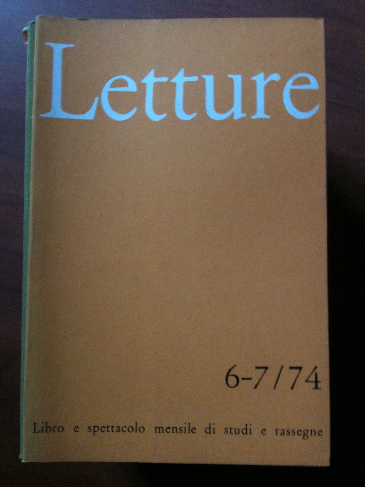 LETTURE rassegna critica del libro e dello spettacolo Anno XXIX …