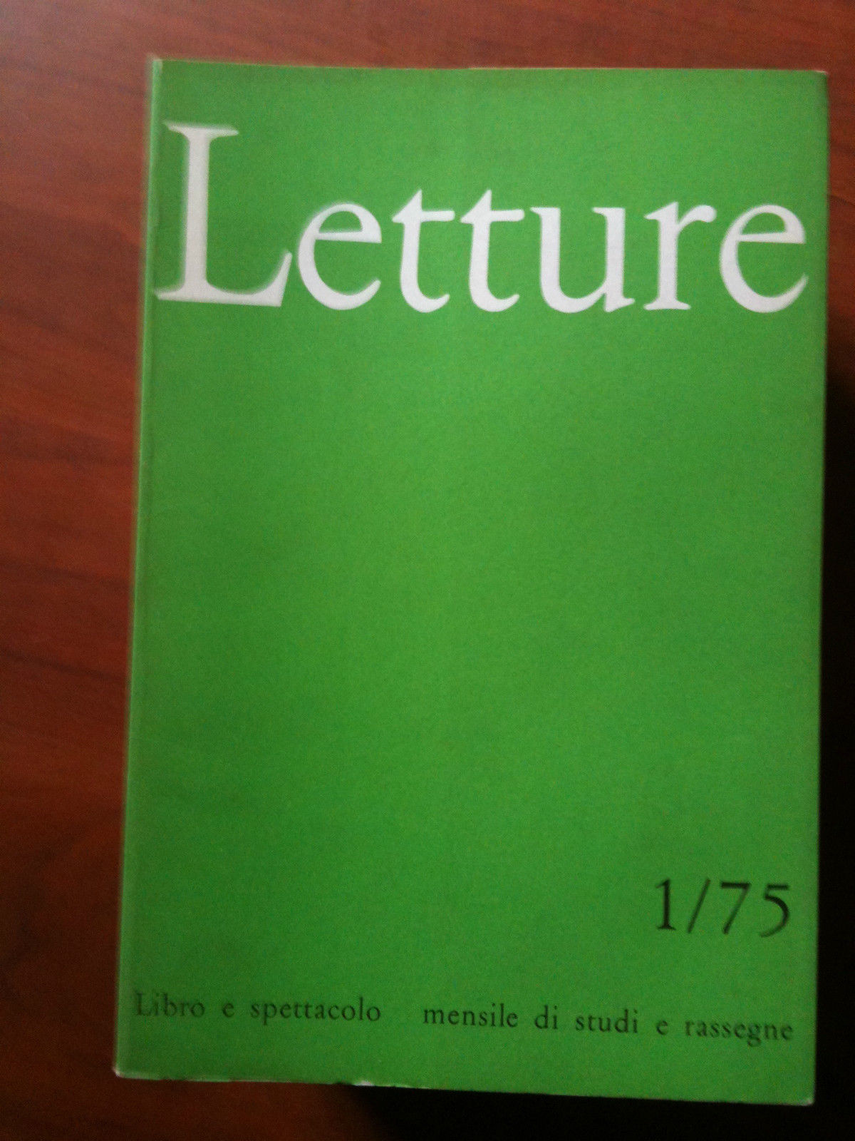 LETTURE rassegna critica del libro e dello spettacolo Anno XXX …