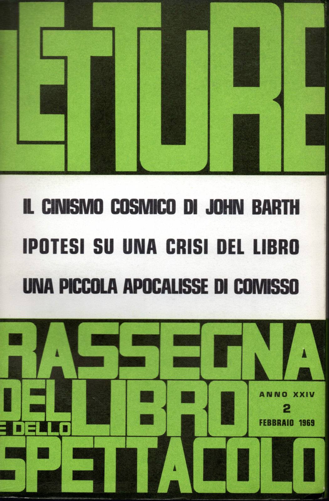 LETTURE rassegna critica del libro febbraio 1969