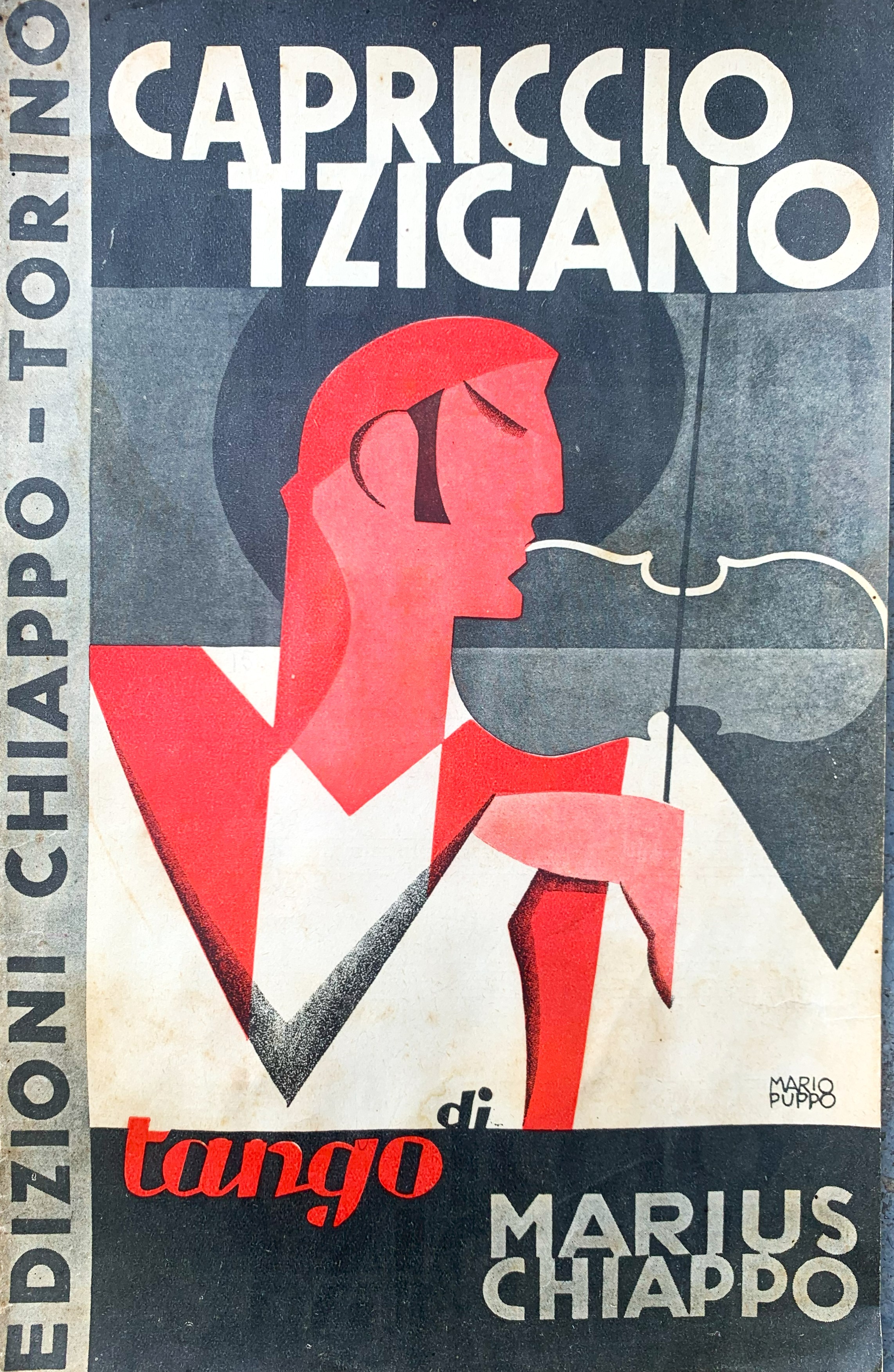 Libricino di spartiti edizioni Chiappo Torino -Copertina di Matio Puppo …