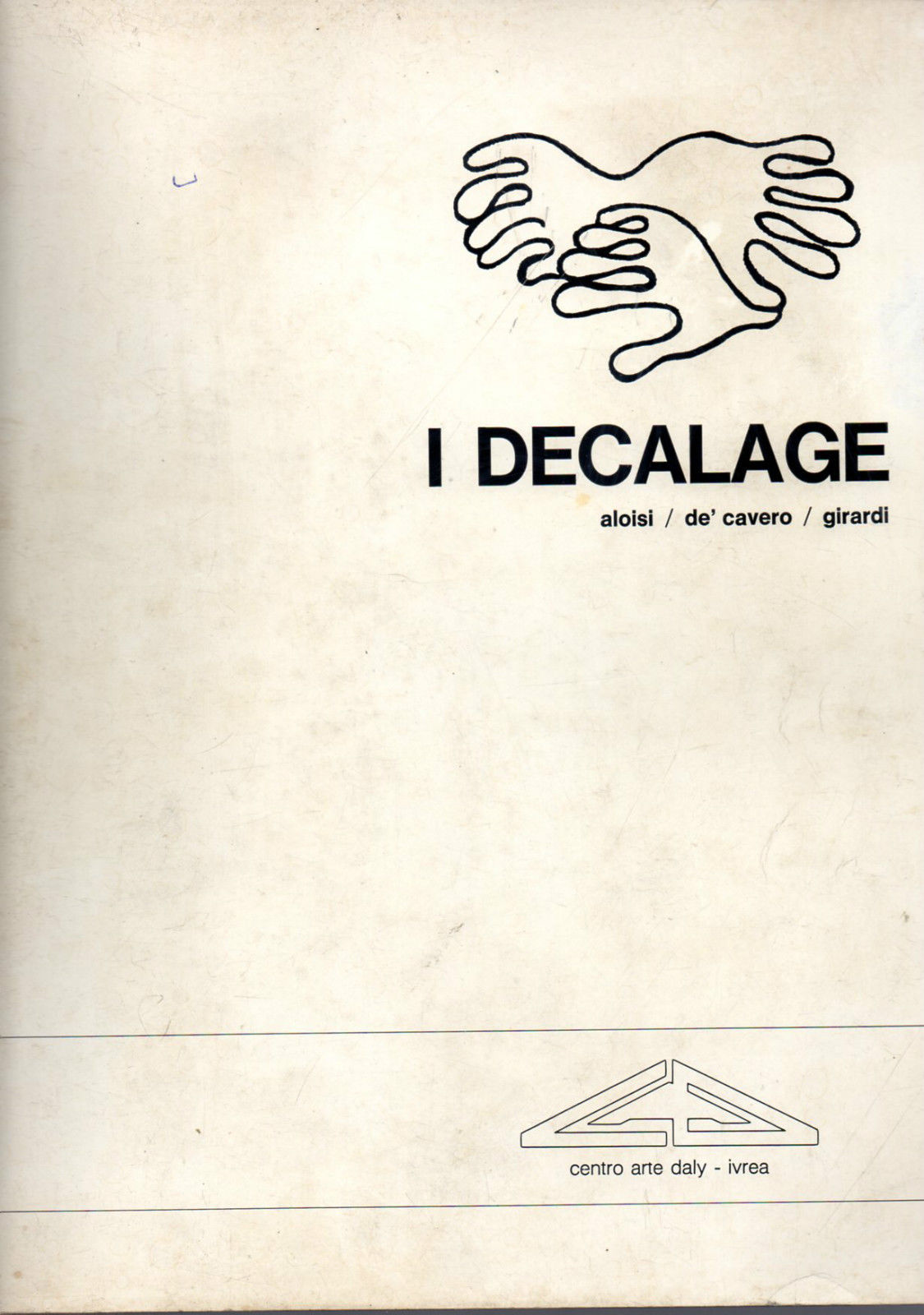 libro arte I Decalage raccolta di articoli e saggi 1973 …
