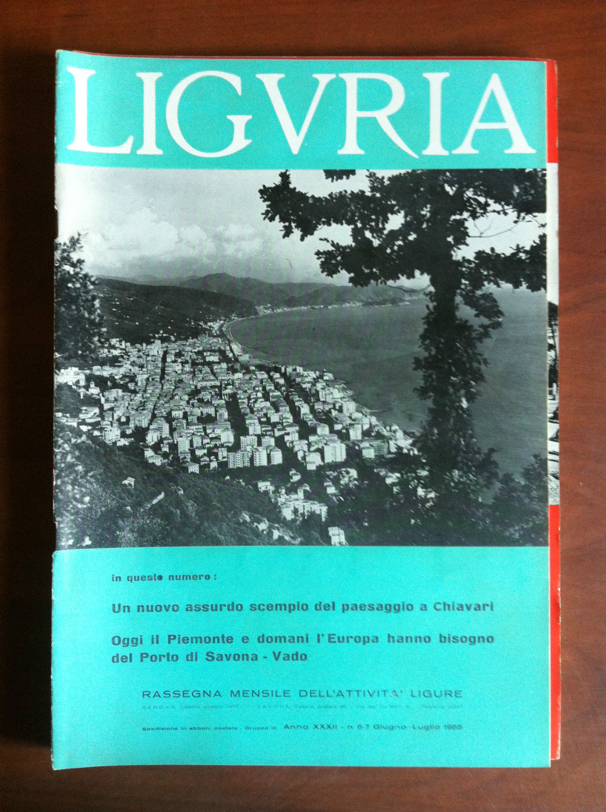 Lifuria Anno XXXII n^ 6/7 Giugno/Luglio 1965 - E10291