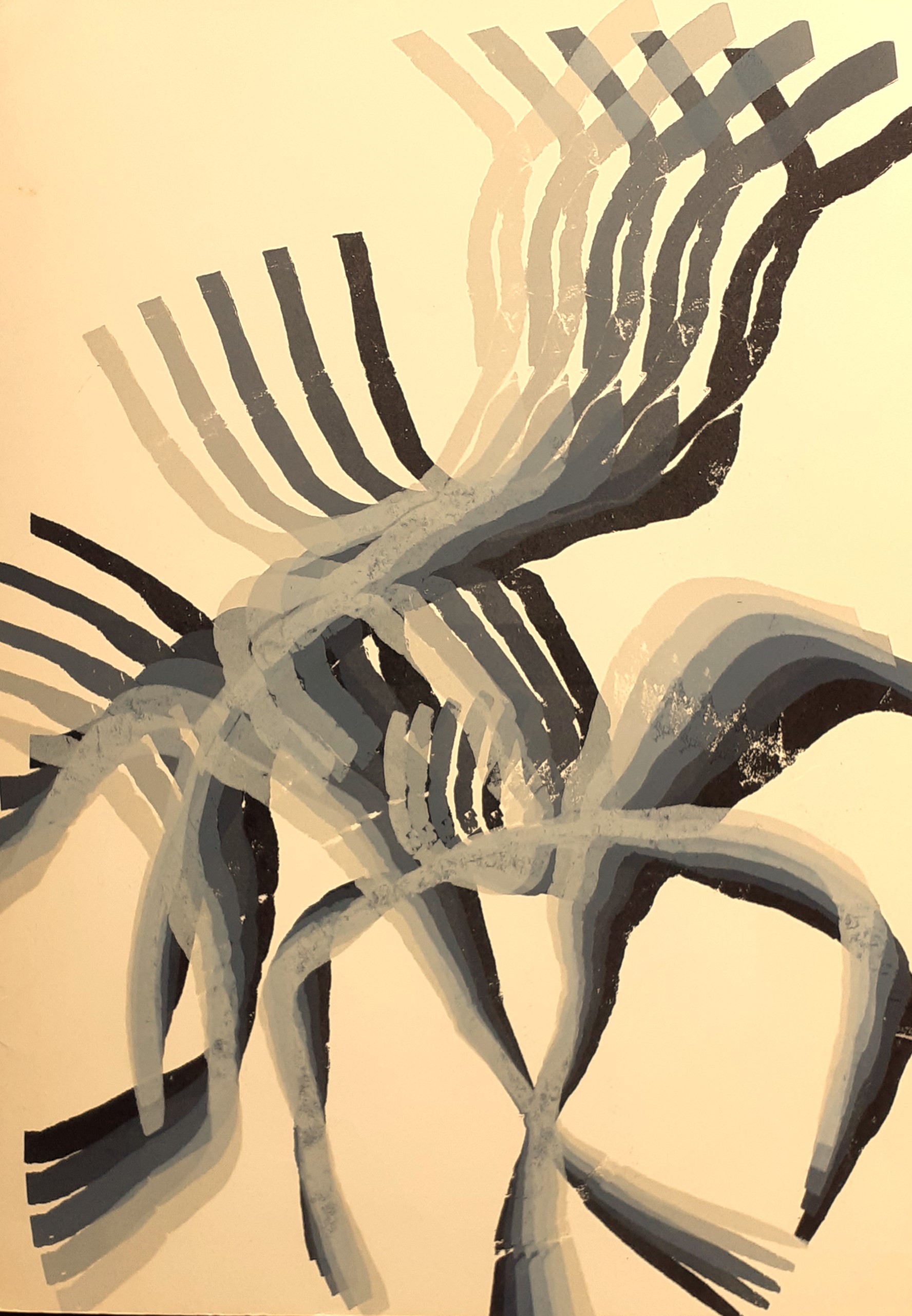 Litografia originale di Pol Bury estratta da Derrière Le Miroir …