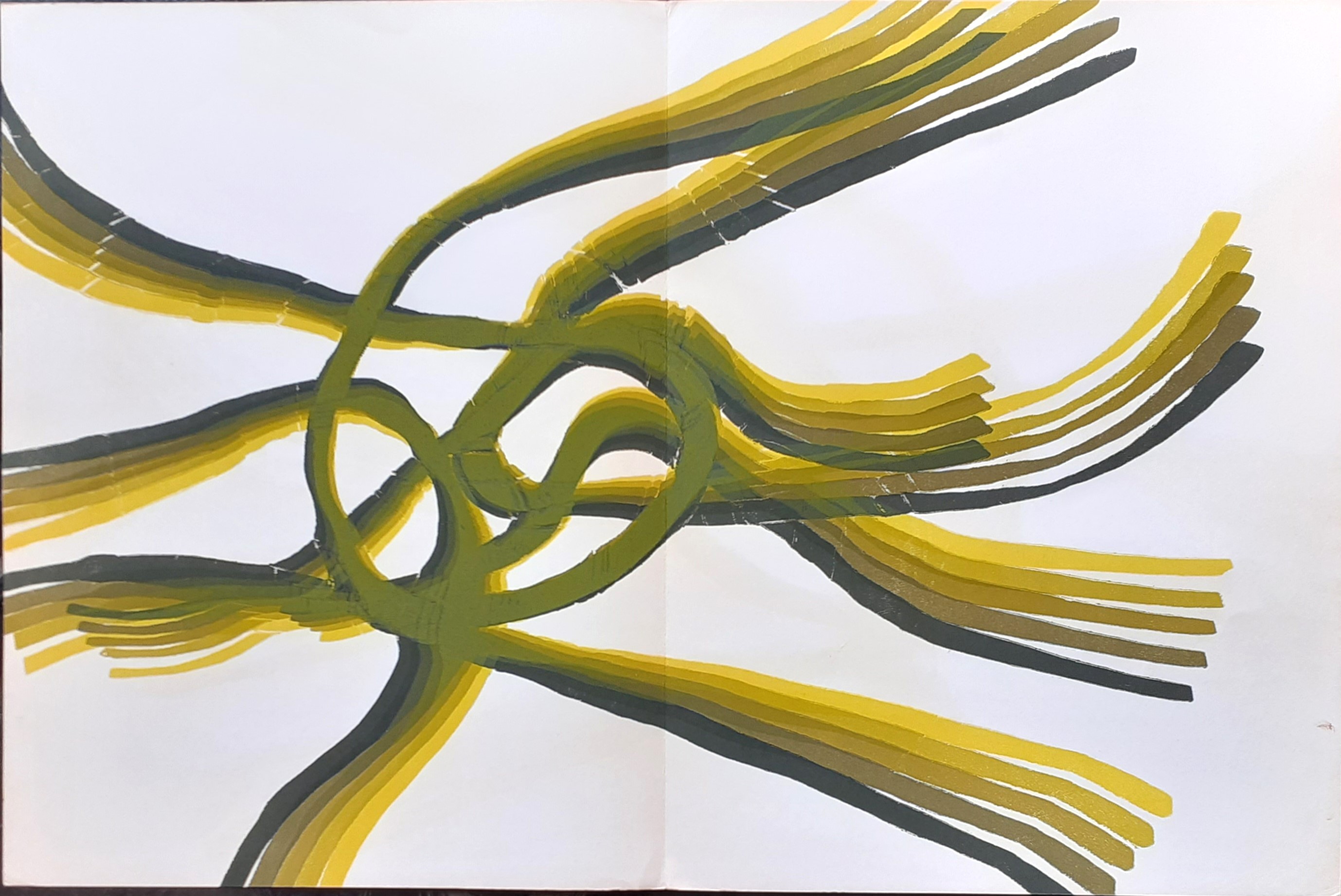 Litografia originale di Pol Bury estratta da Derrière Le Miroir …