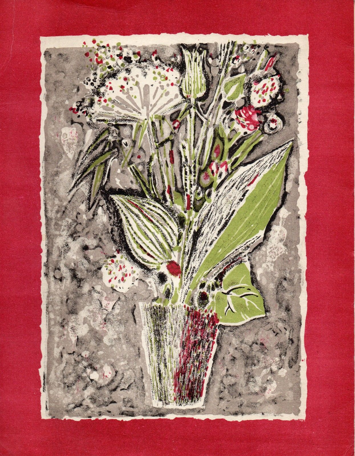 Litografia originale di René Genis 1959