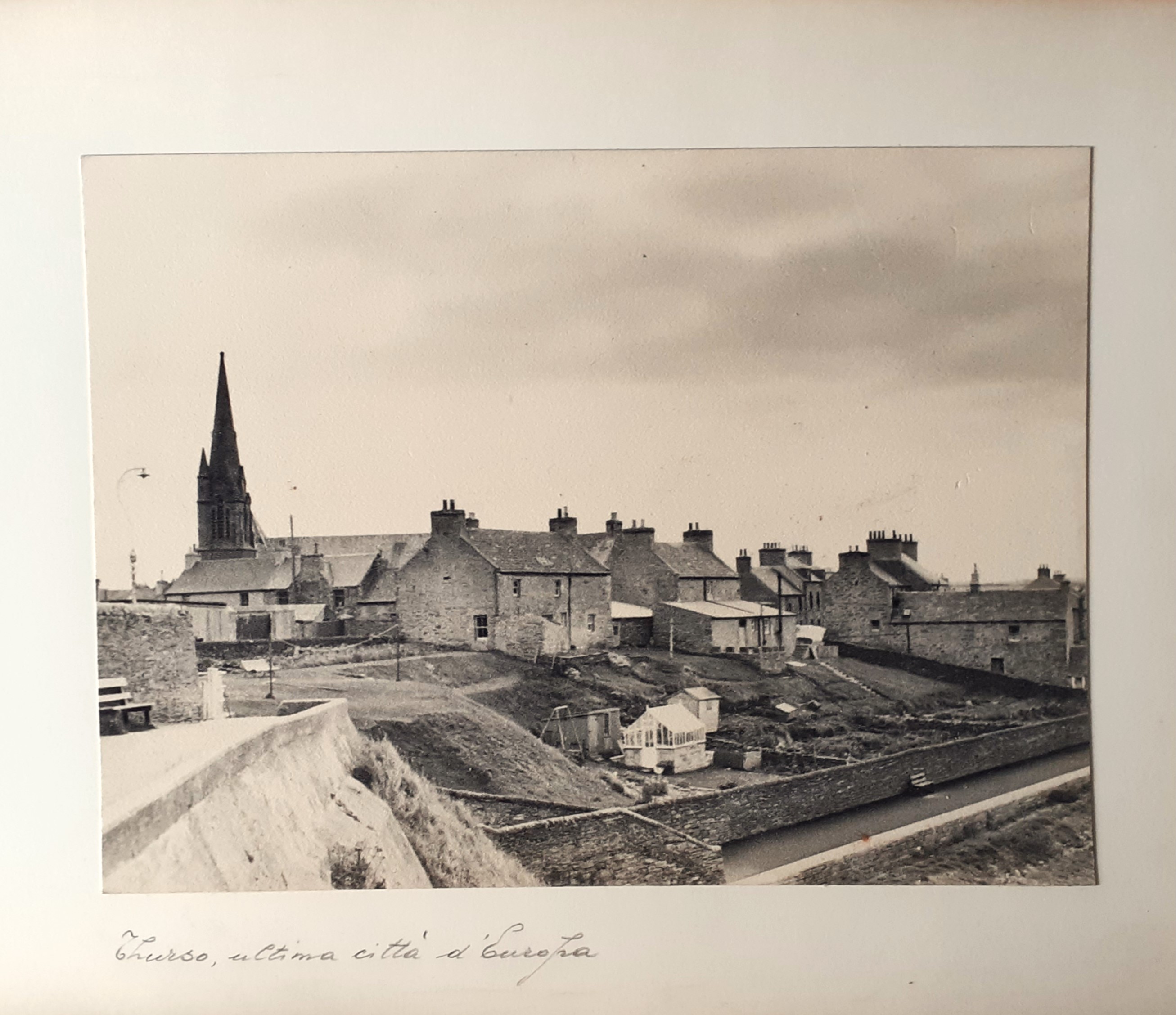 Livio Fusco, fotografia originale "Thurso, ultima città d'Europa" 1956