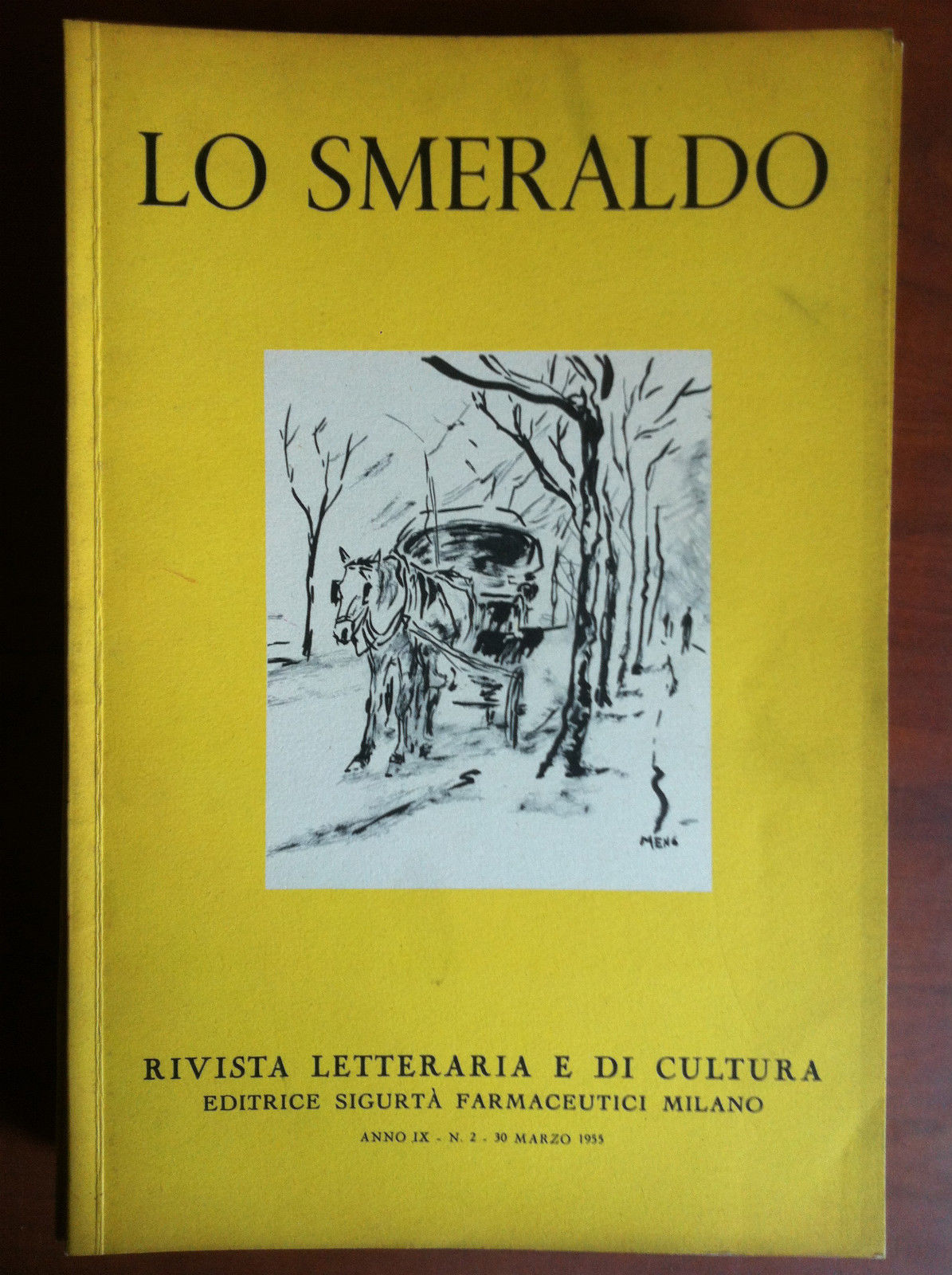 Lo Smeraldo Anno IX n^ 2 - 30 Marzo 1955 …
