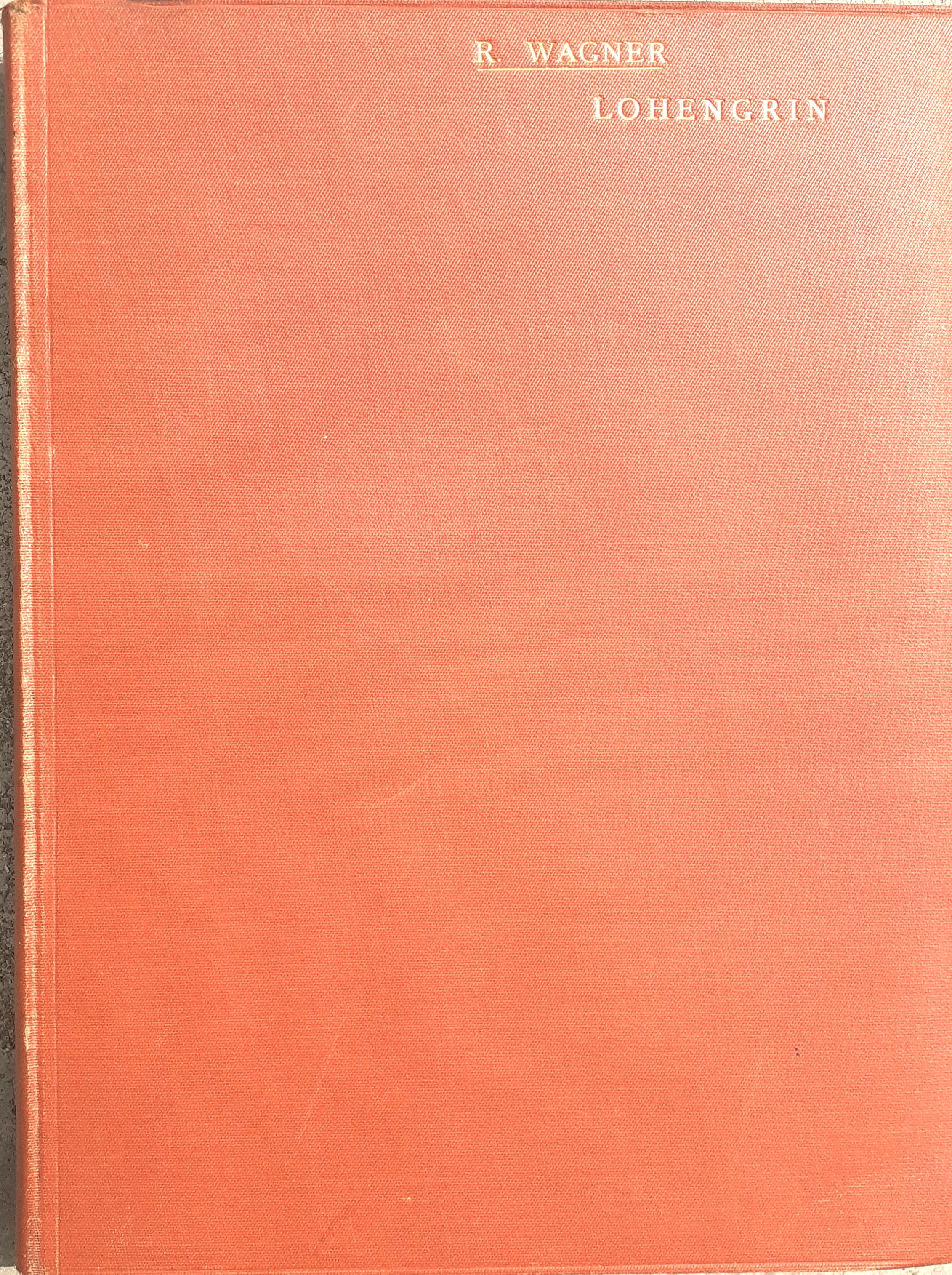 Lohengrin opera completa canto e pianoforte Ricordi 1914