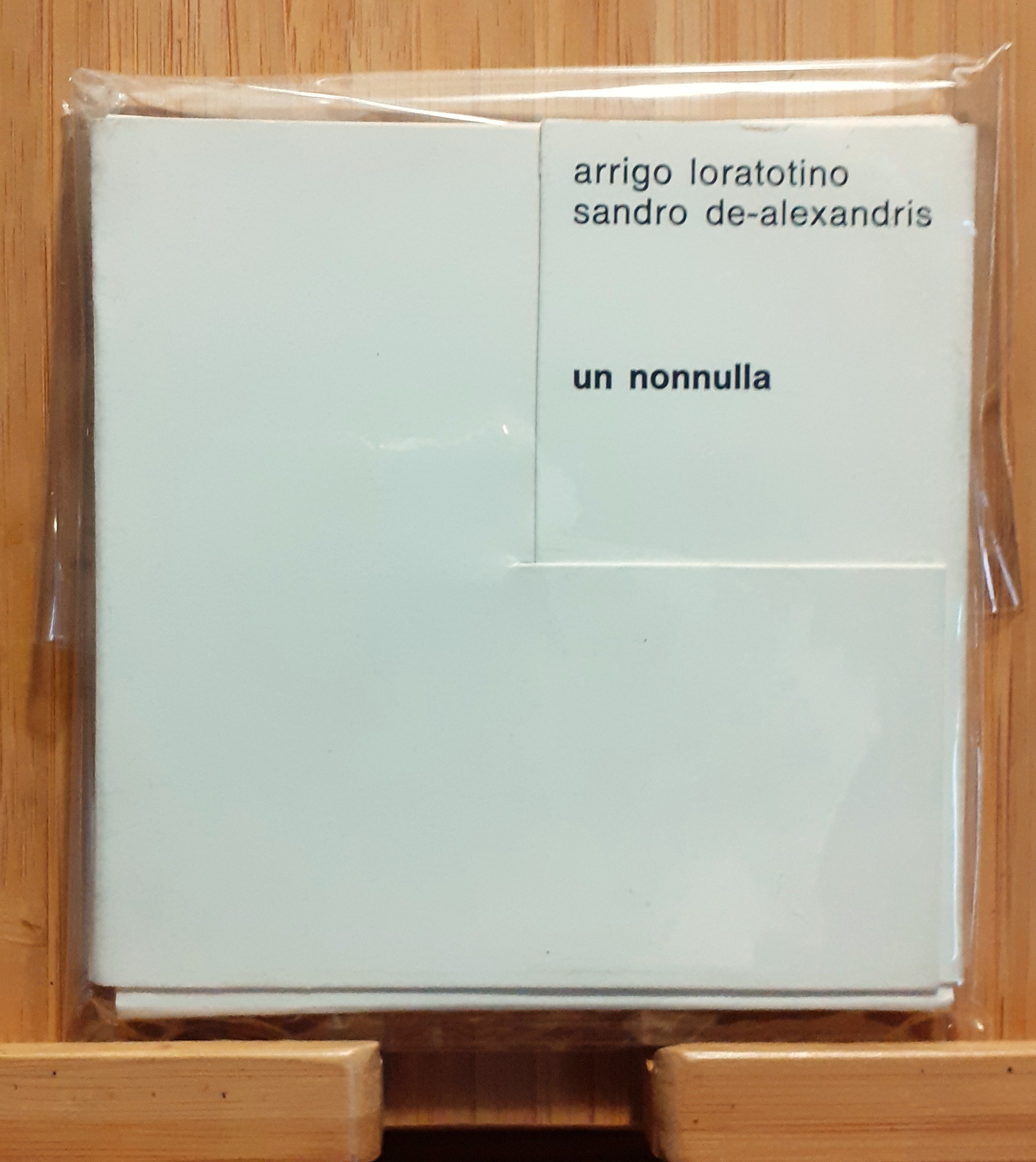 Loratotino De-Alexandris "un nonnulla"- Poesia visiva 1969