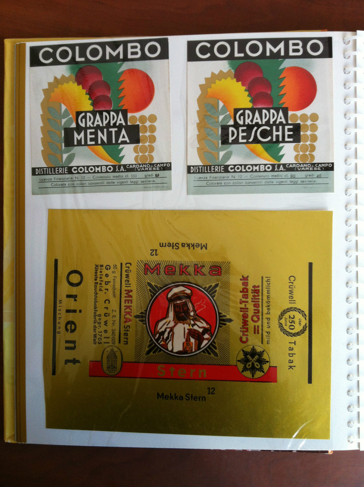 Lotto di 3 etichette originali d'epoca - E19597