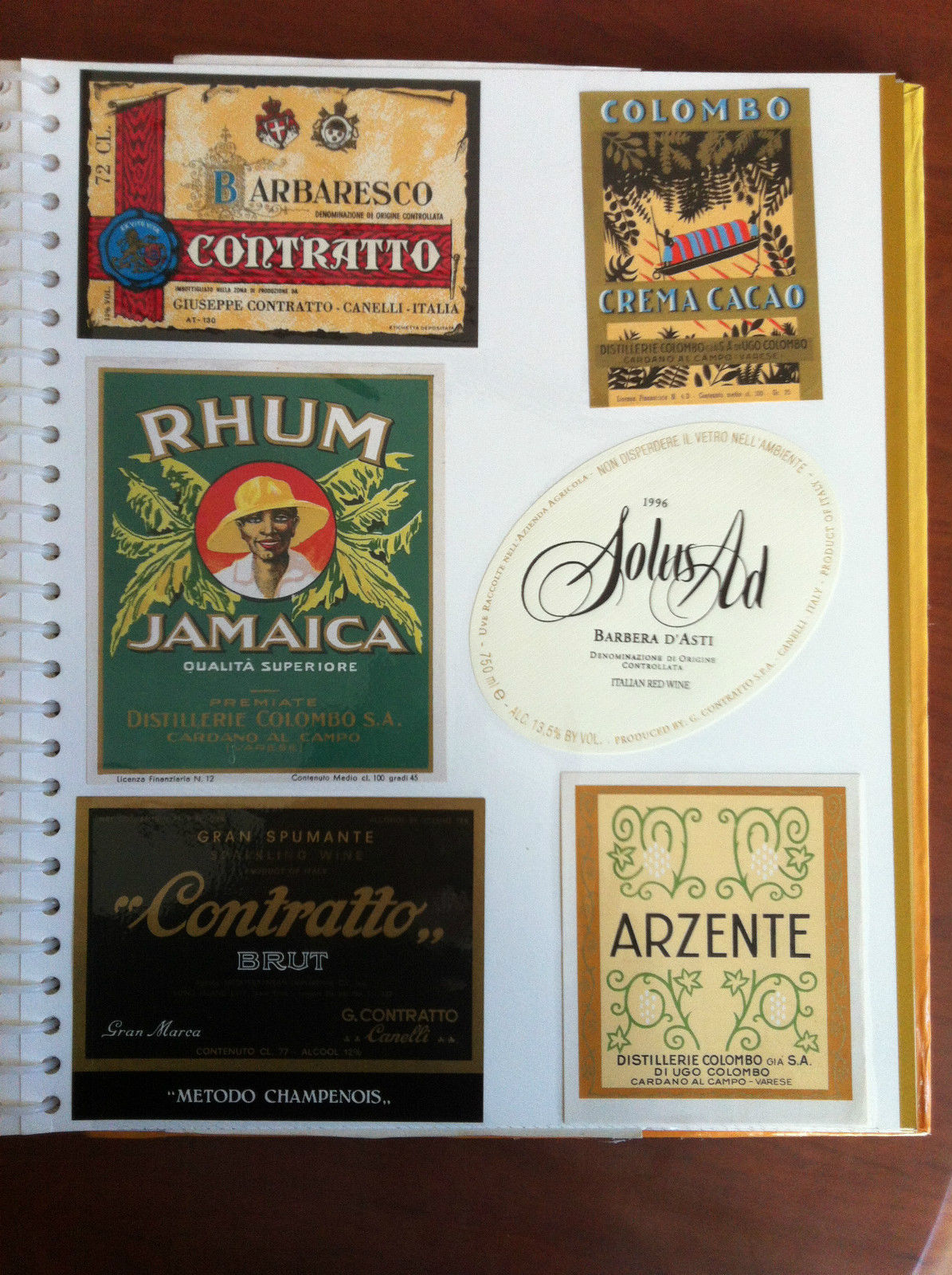 Lotto di 6 etichette originali d'epoca - E19610