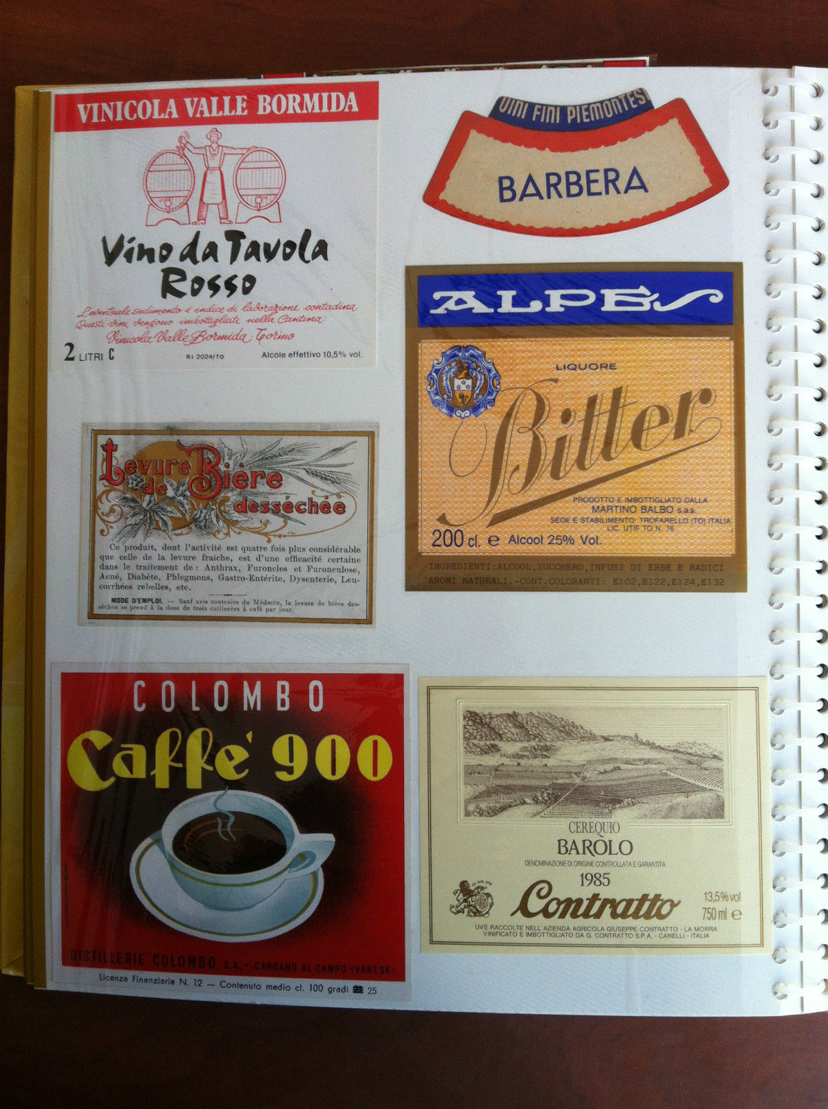 Lotto di 6 etichette originali d'epoca - E19613