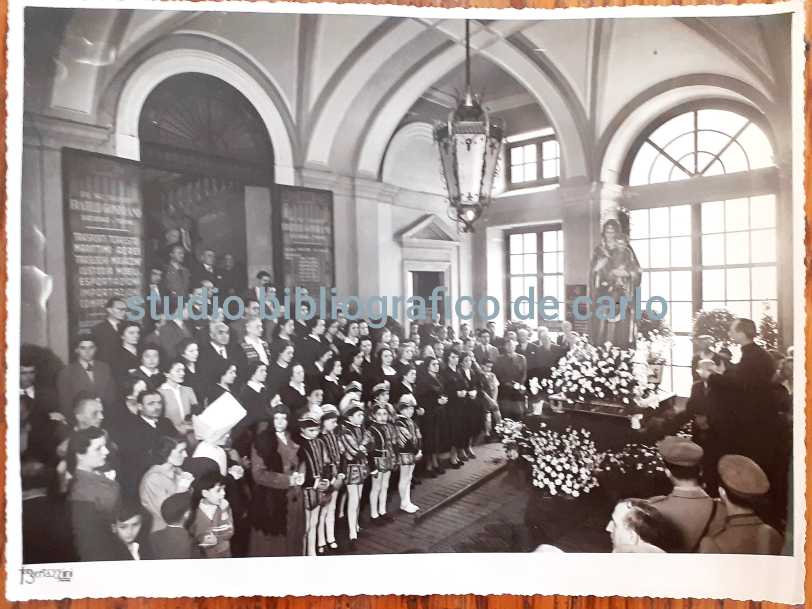 MADONNA PELLEGRINA 1950 Cerimonia alla Sede della ditta Gondrand di …