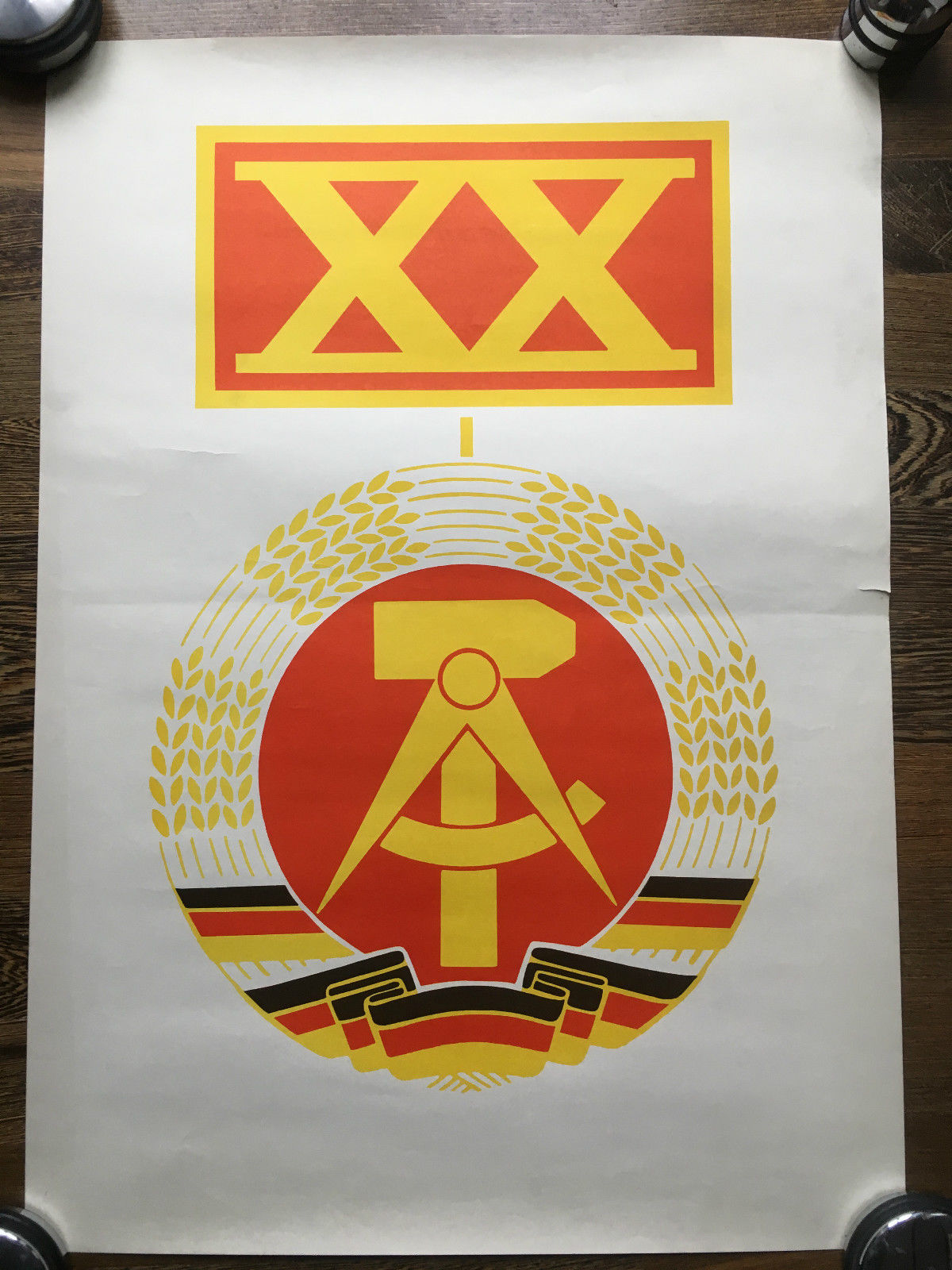 Manifesto originale Ventennale liberazione Karl Marx Stadt 1972/3 - P323