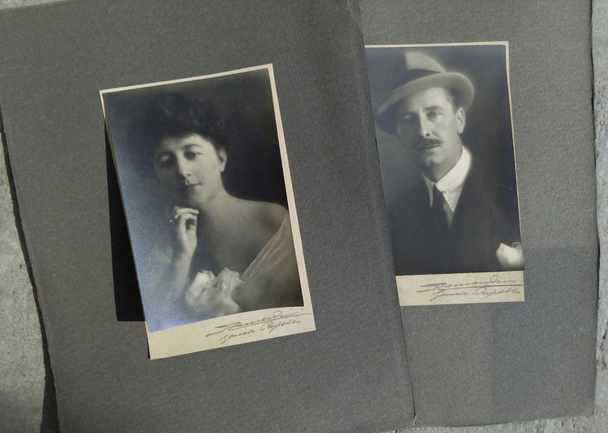 Marchese Giuseppe Colli di Felizzano e moglie, ritratti del fotografo …