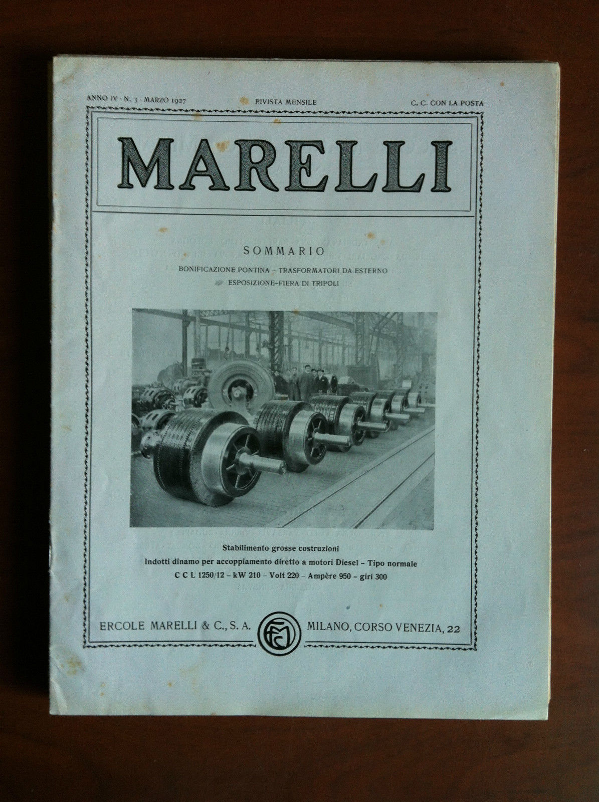 marelli Anno IV n^ 3 Marzo 1927 - E10138