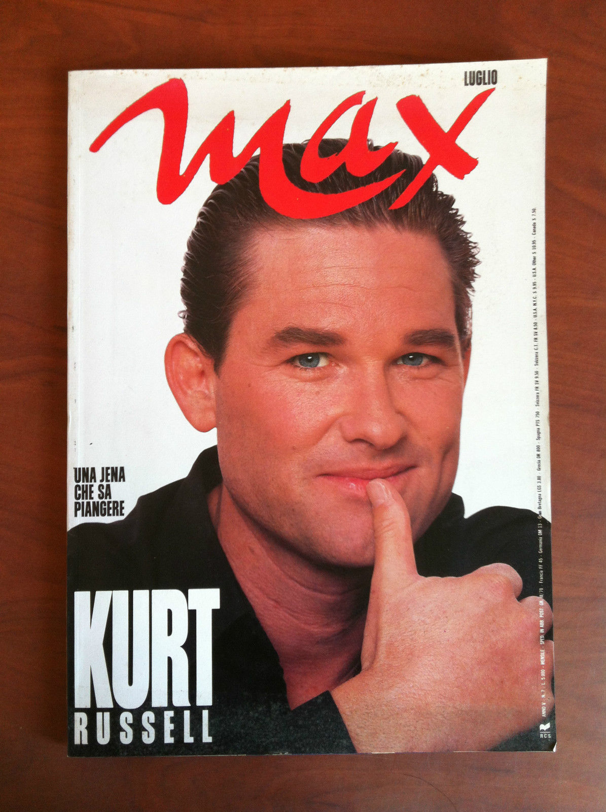 MAX Luglio 1989 Cover: Kurt Russell - E9572