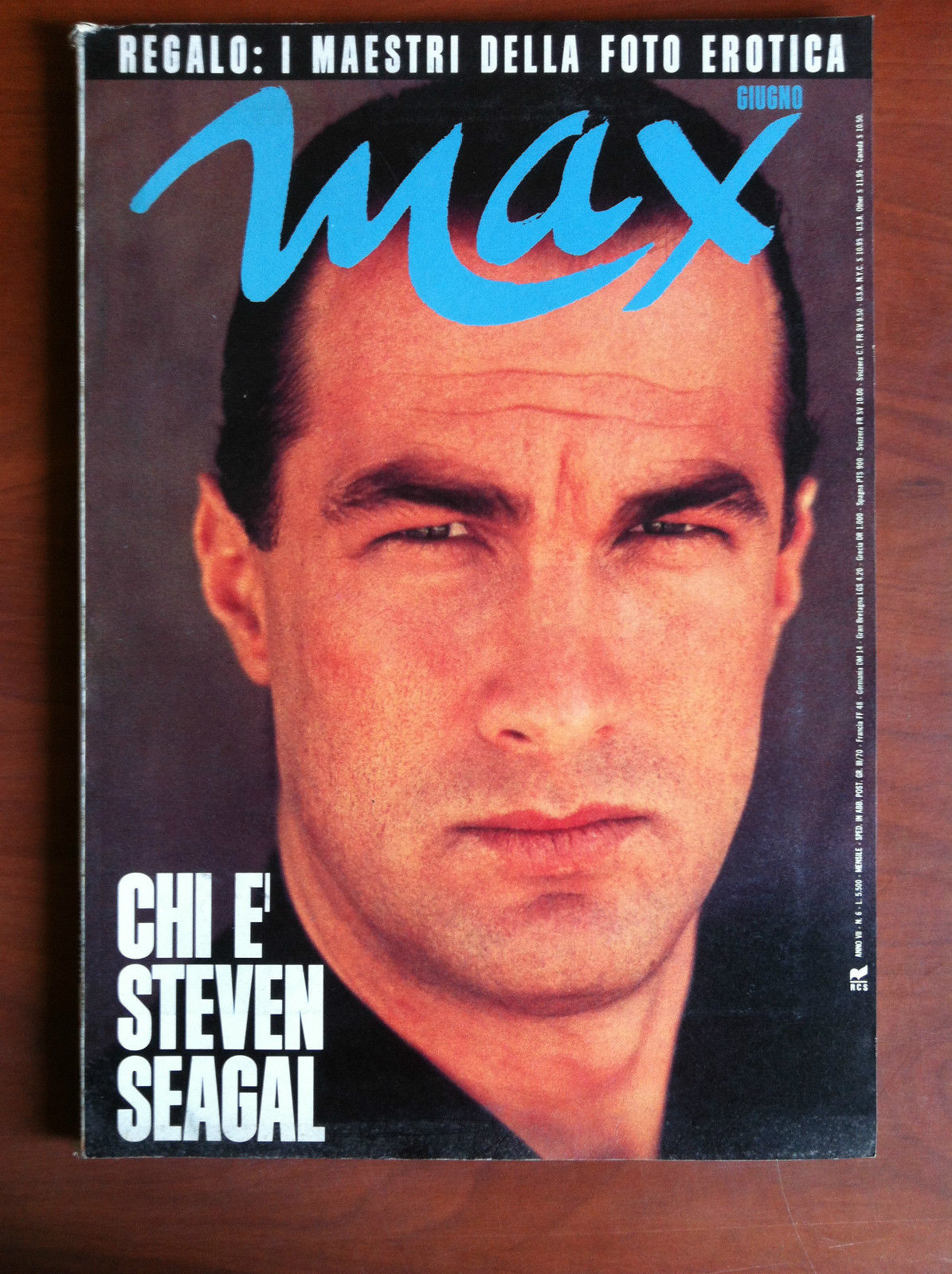 MAX mensile Giugno 1991 Cover: Steven Seagal - E7816