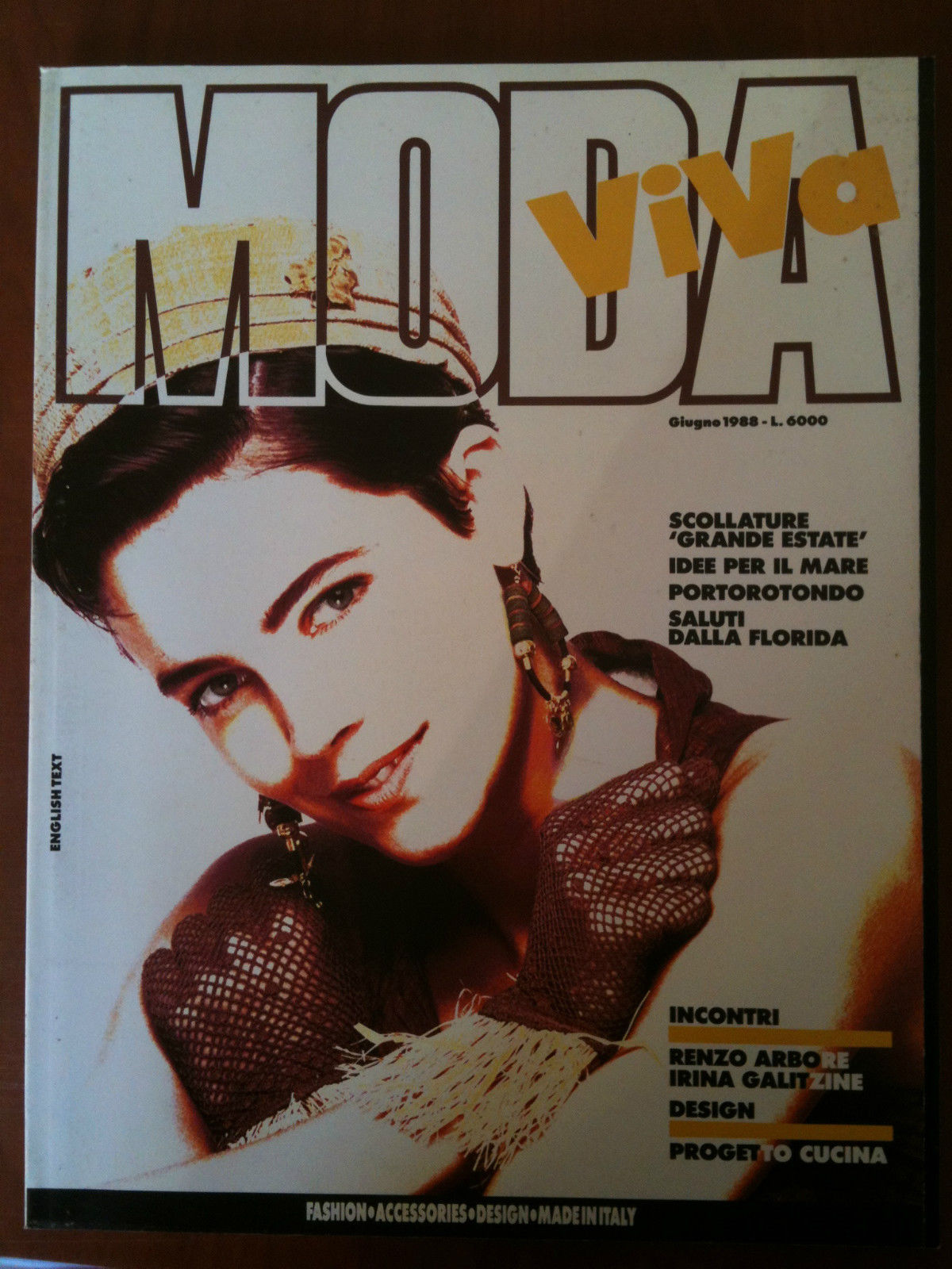MODA VIVA n^19 anno III giugno 1988 english text