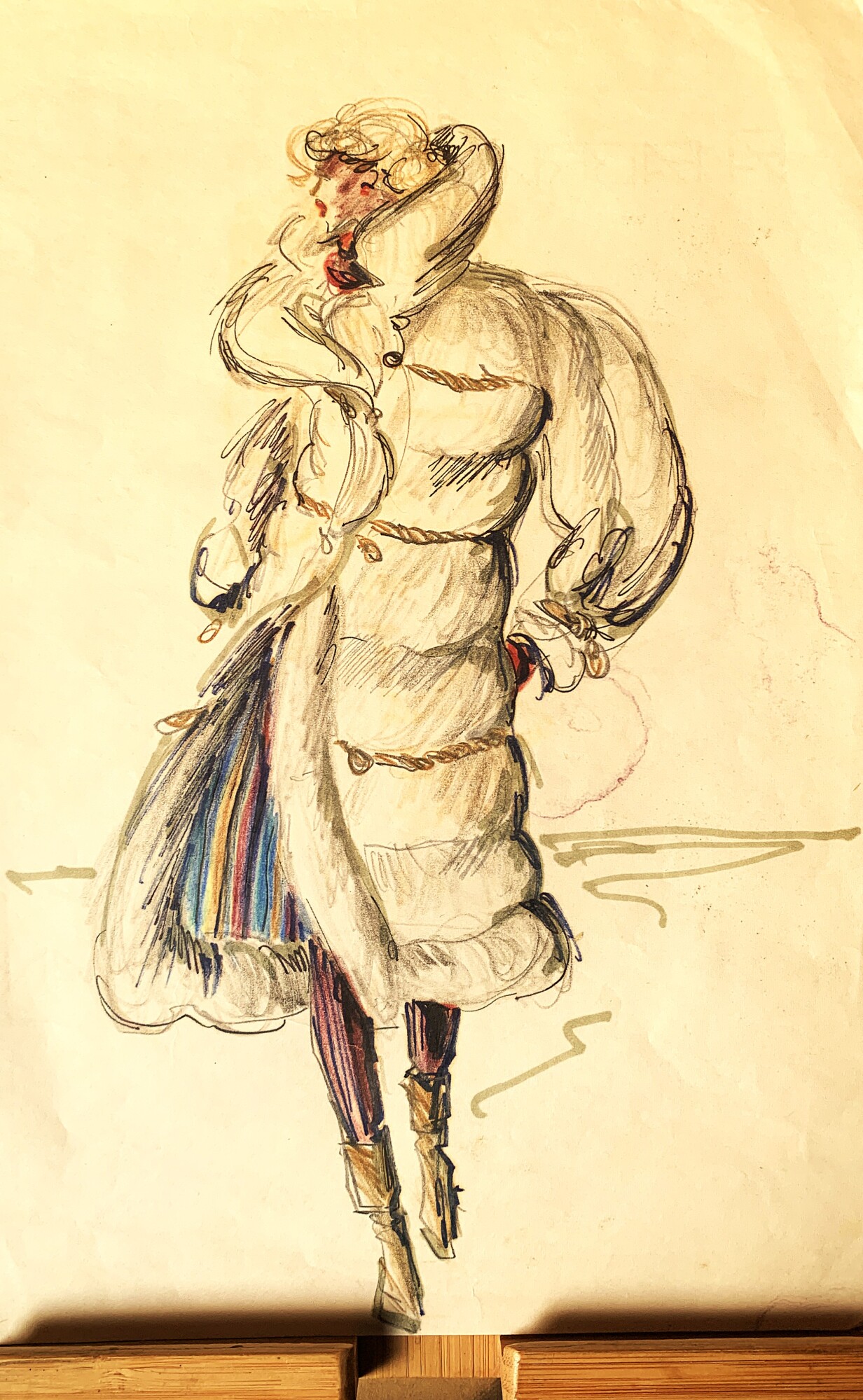 Modello di pellicceria in disegno originale della Stilista Rita Togno …