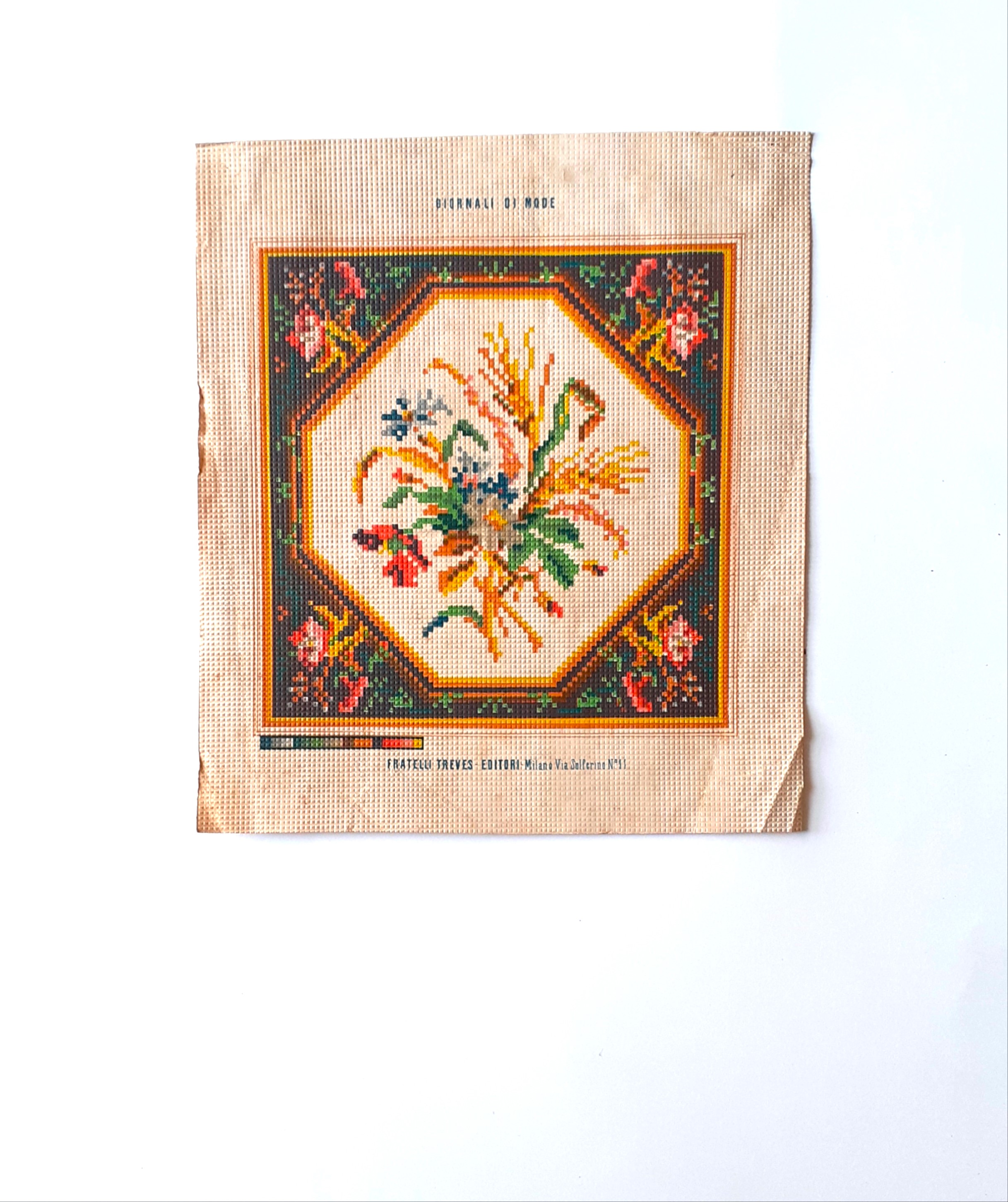 Modello per ricamo ottocentesco.