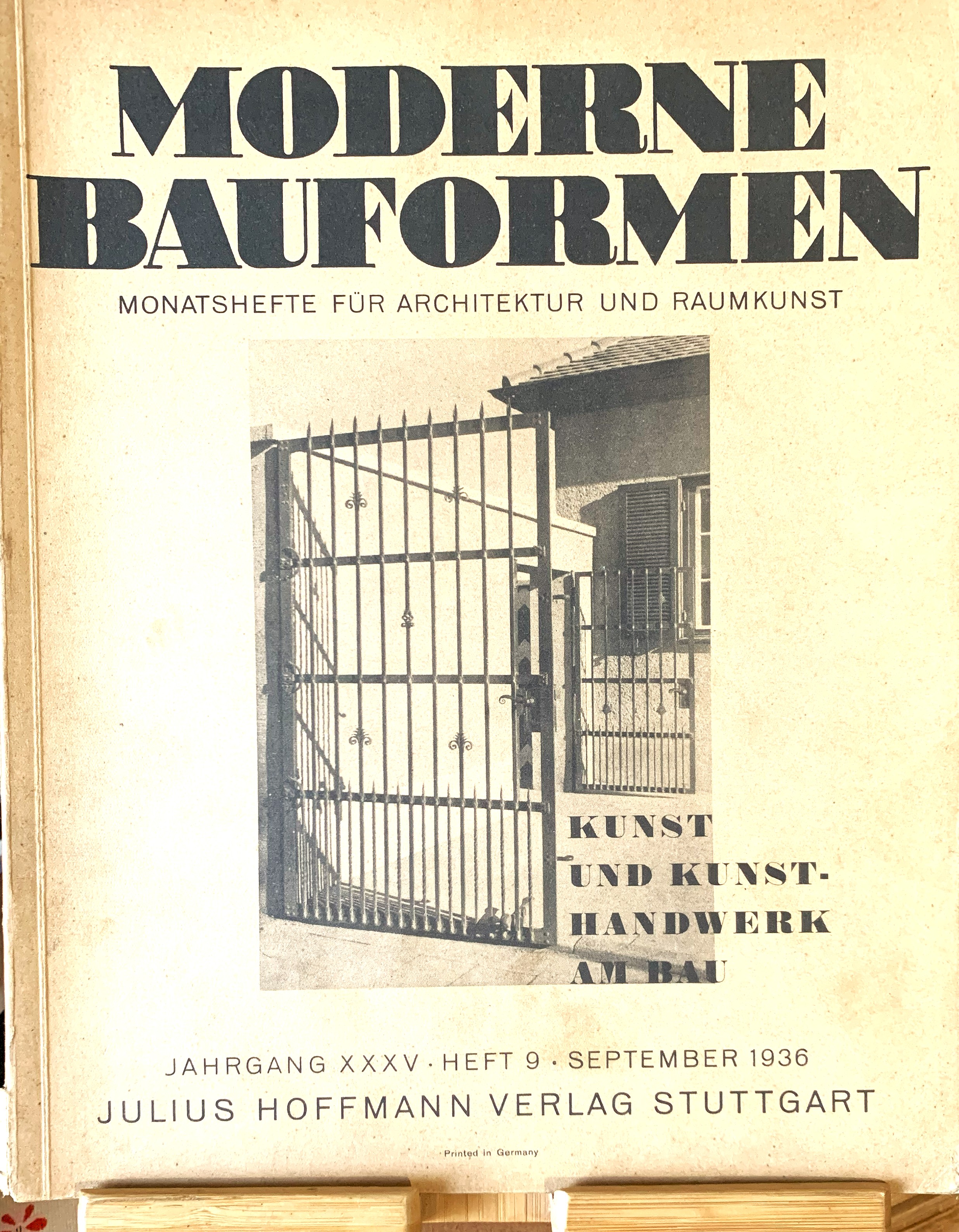 Moderne Bauformen. Monatshefte für Architektur und Raumkunst. Kunst und Kunsthandwerk …