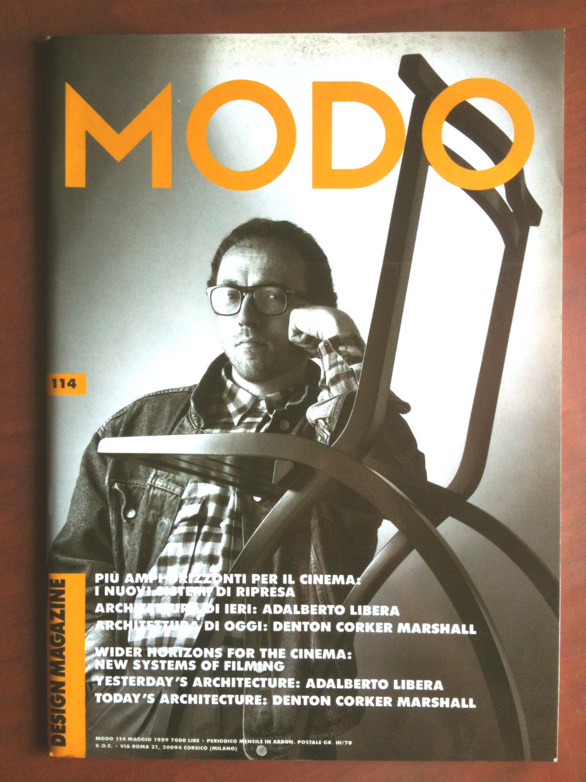 MODO n^ 114 Maggio 1989 Cover: La sedia matta di …