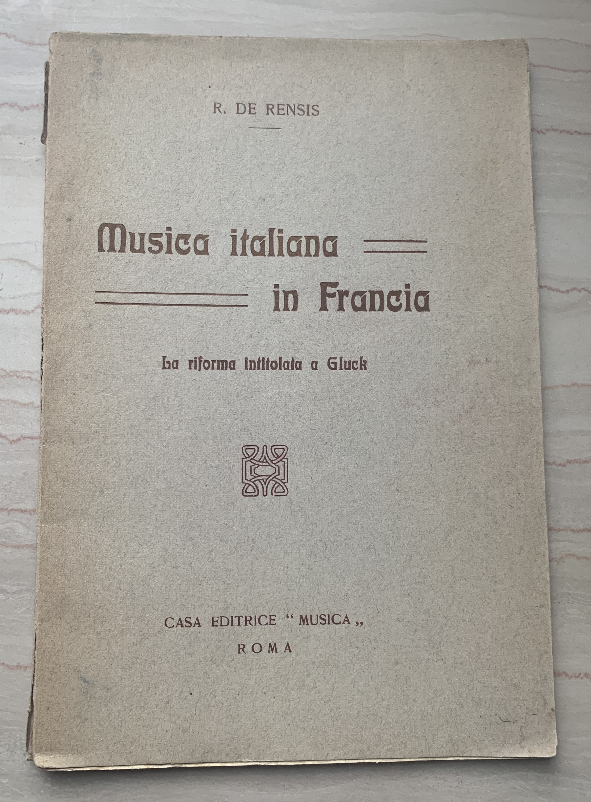 Musica italiana in Francia. La riforma intitolata a Gluck