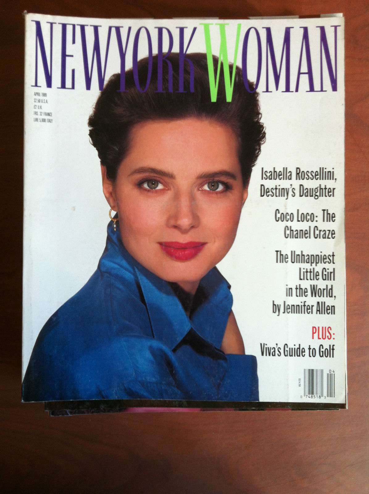 New York Woman Vol. 3 n^ 7 April 1989 Cover: …