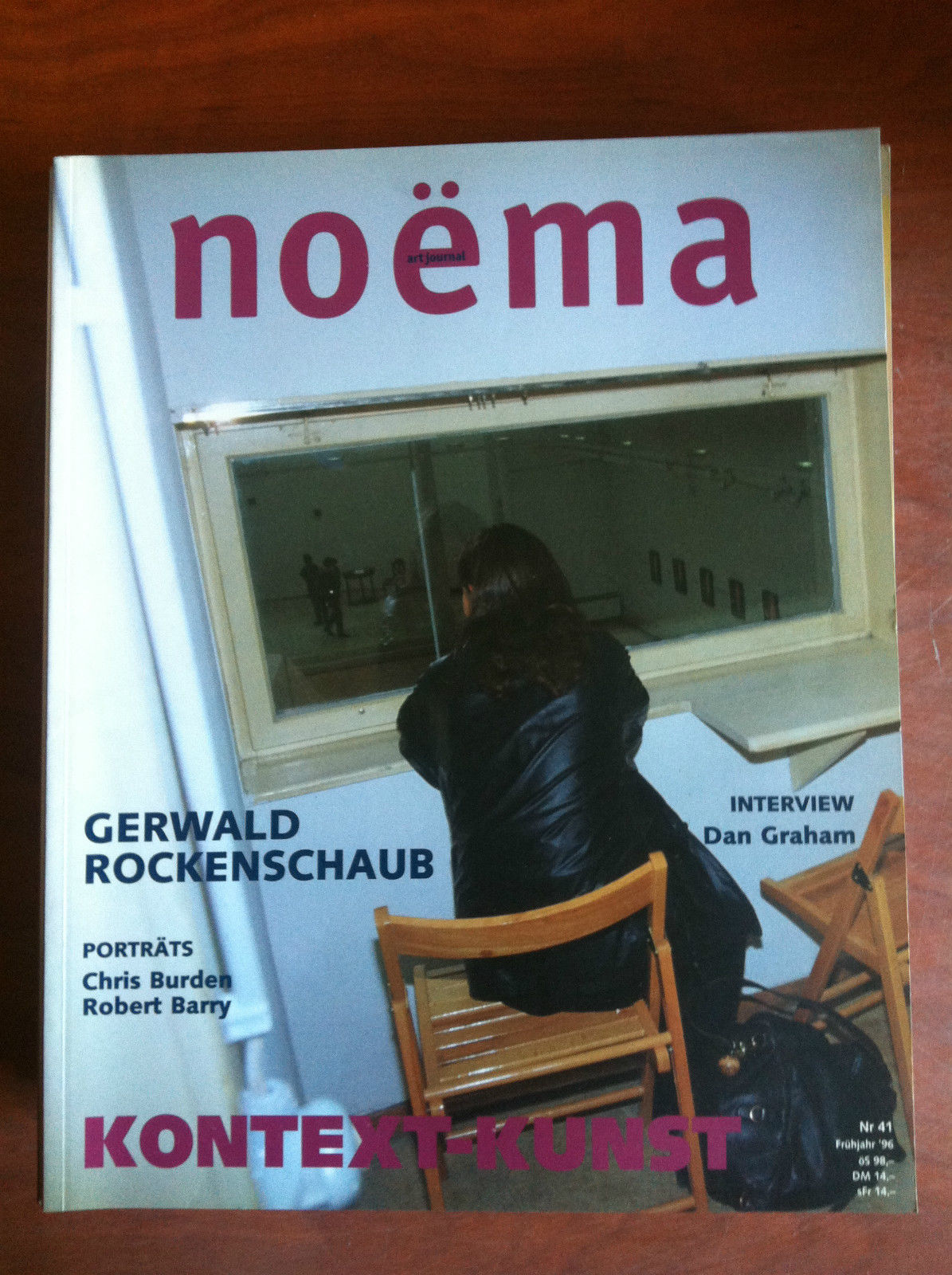 NOEMA Art Journal n^ 41 Fruhjahr 1996 Cover: Gerwald Rockenschaub