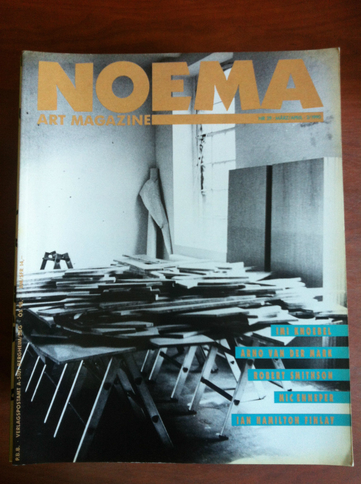 NOEMA Art Magazine n^ 29 - Marz/April 2/1990 Cover: Imi …