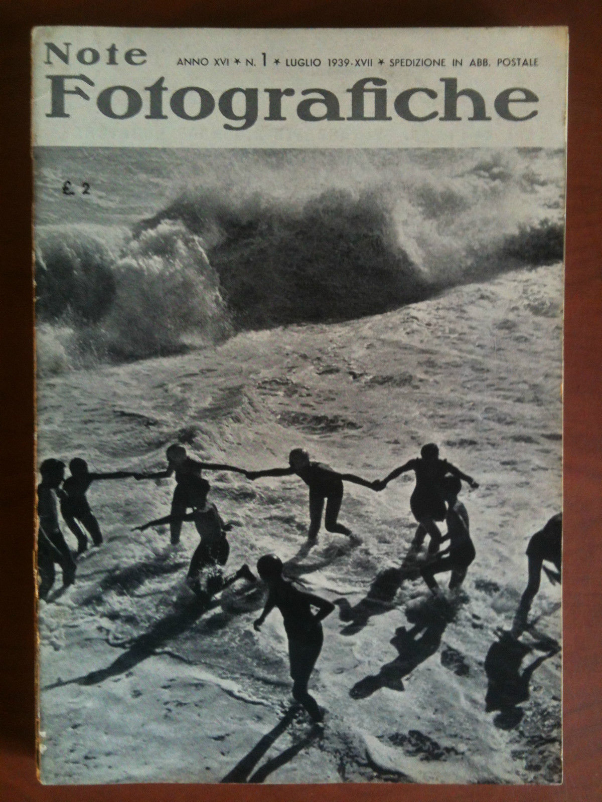 Note Fotografiche Anno XVI n^ 1 Luglio 1939 Cover di …