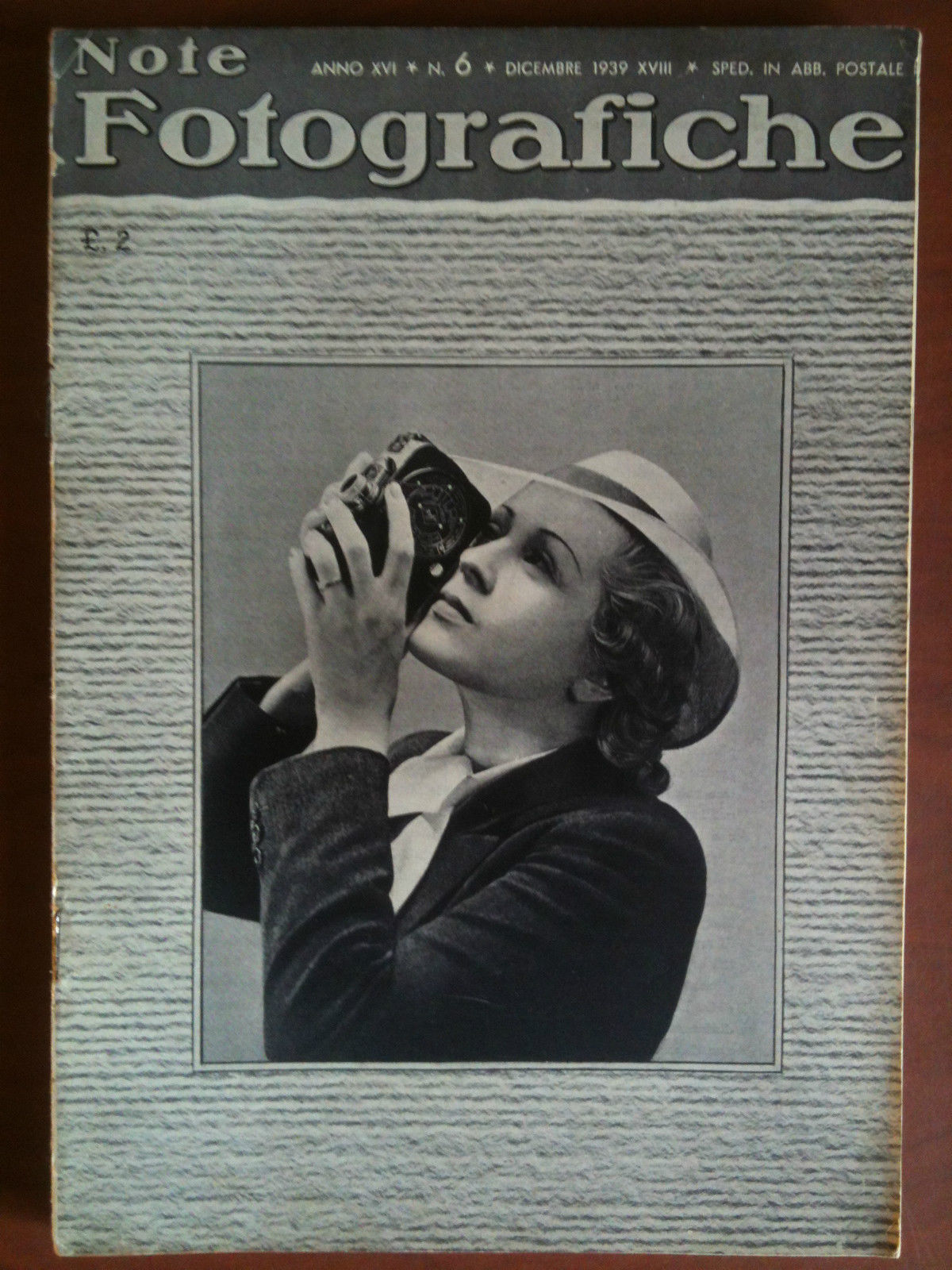 Note Fotografiche Anno XVI n^ 6 Dicembre 1939 - E8649