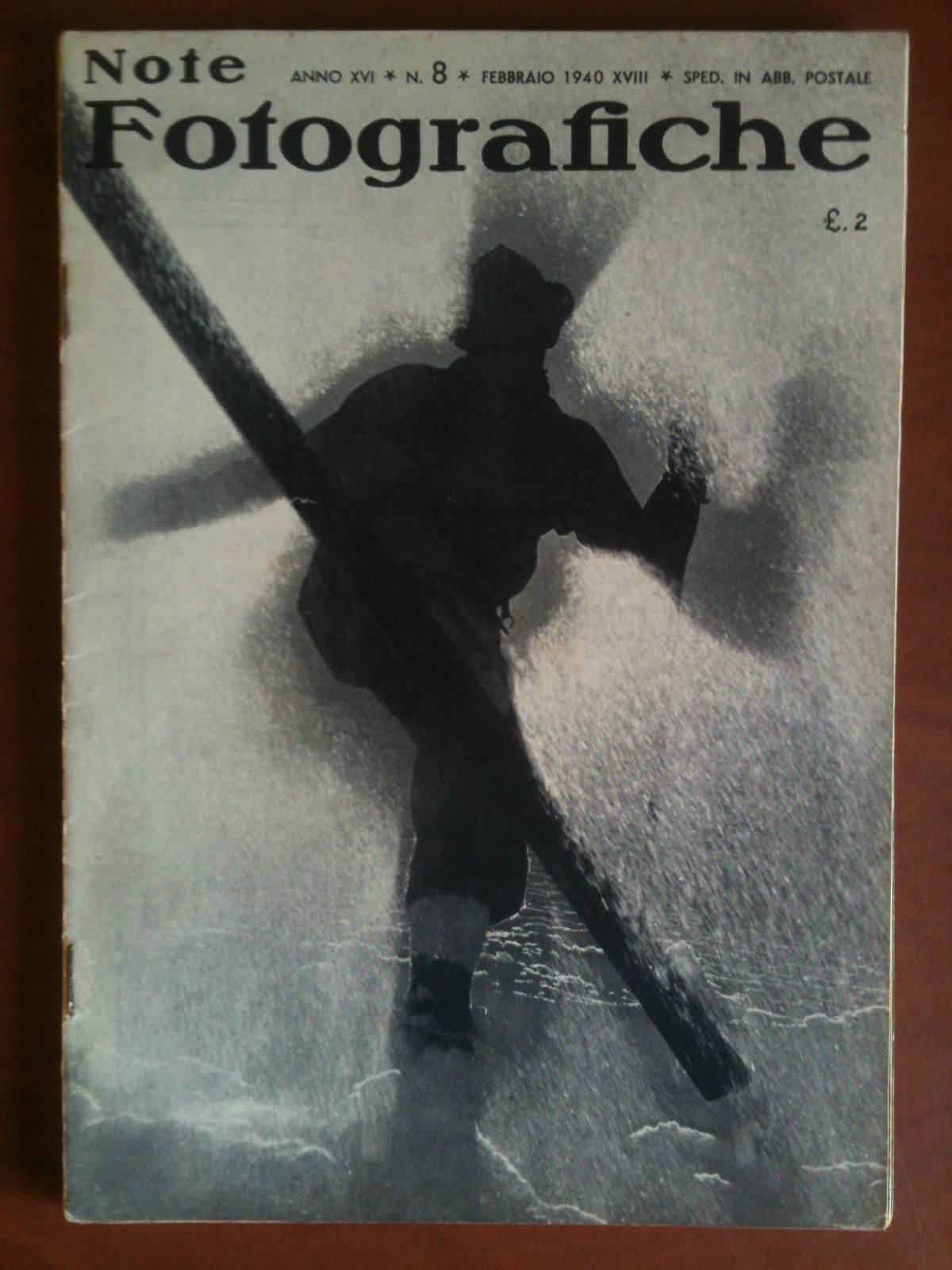 Note Fotografiche Anno XVI n^ 8 Febbraio 1940 Cover del …