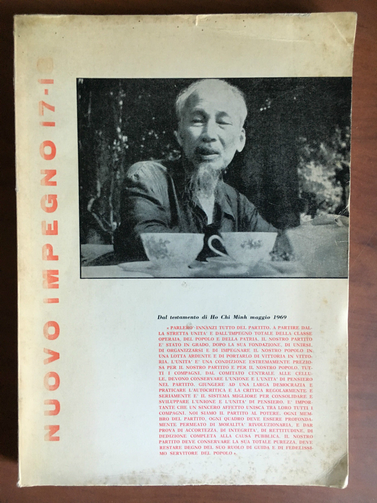 Nuovo Impegno anno V n^ 17-18 Agosto 1969-Gennaio 1970 - …