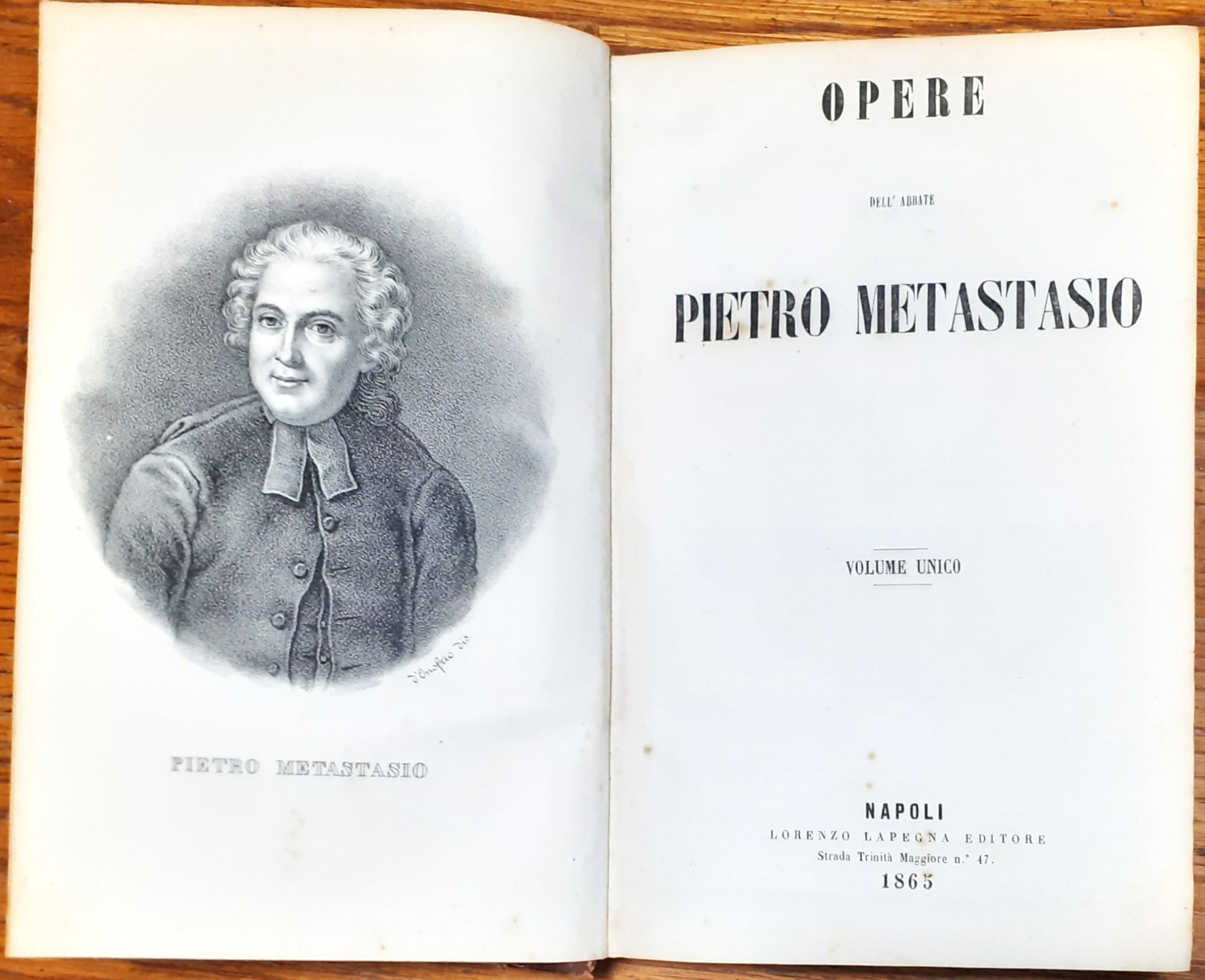 Opere dell'Abbate Pietro Metastasio 1865