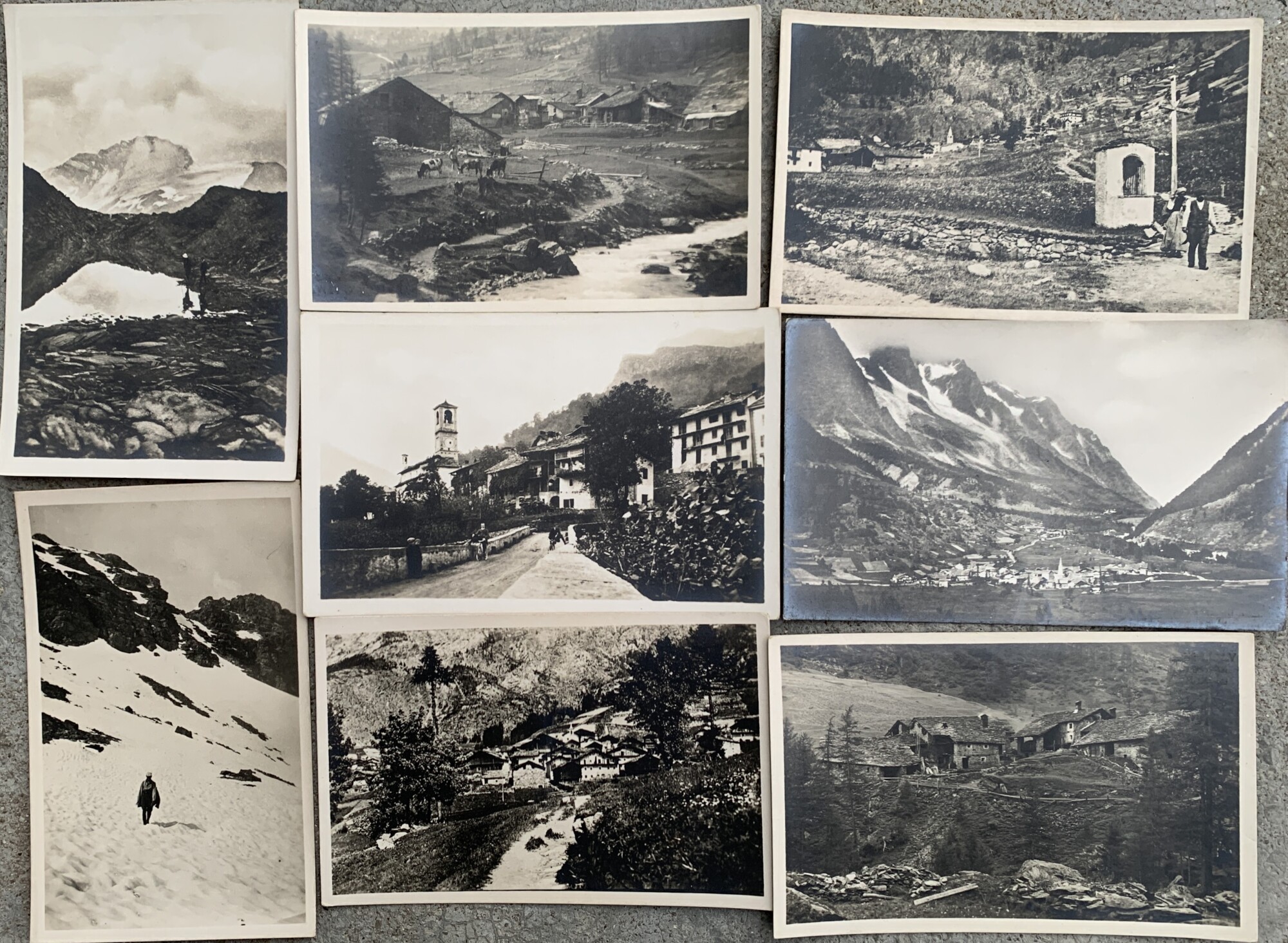 Otto Cartoline fotografiche Valli D'Aosta e del Canavese