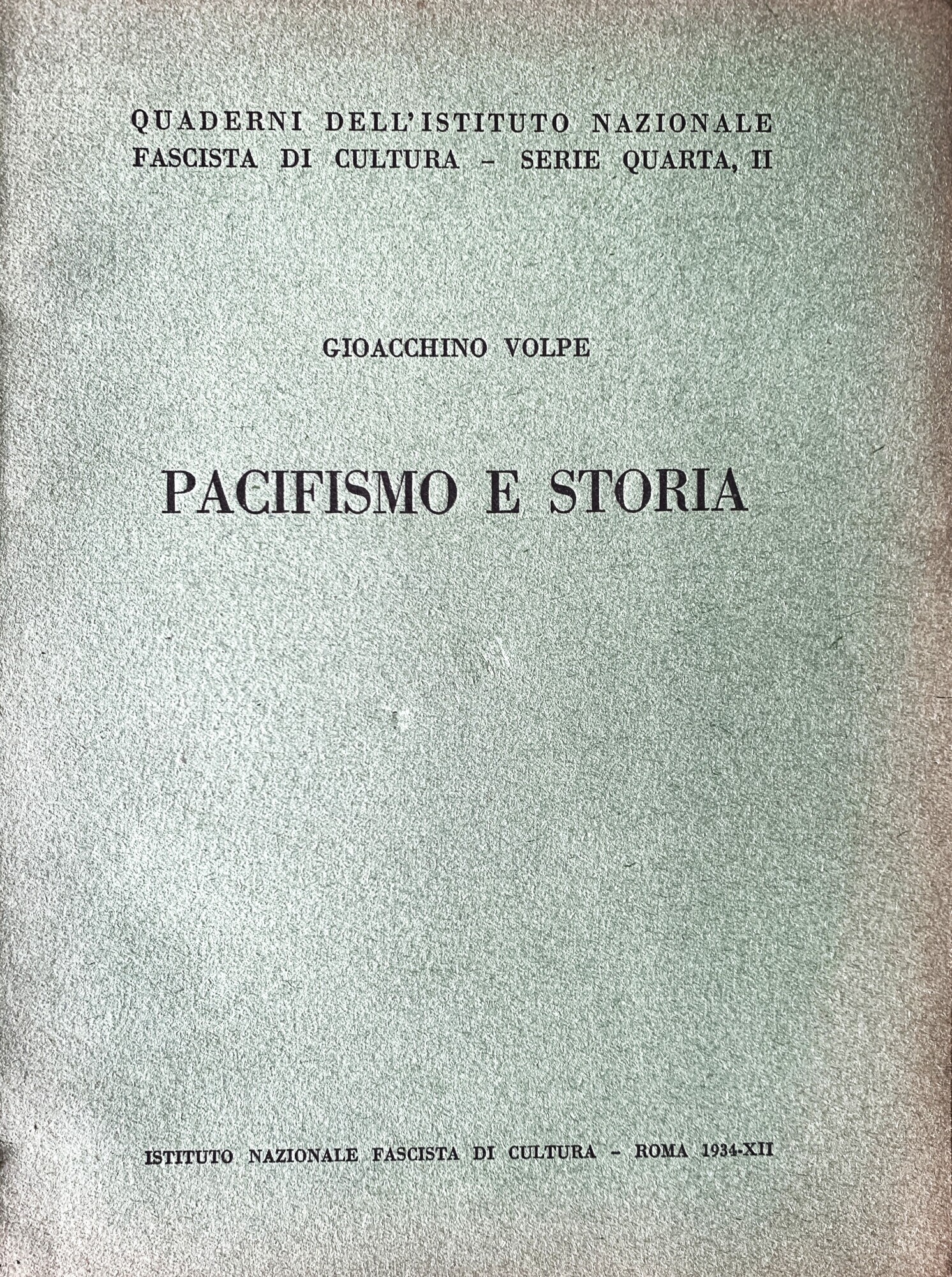 Pacifismo e storia