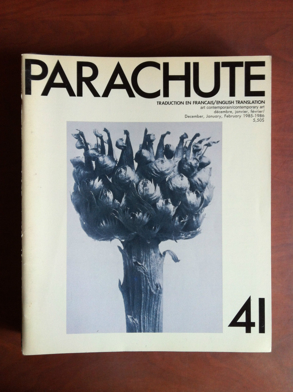 Parachute n^ 41 Dec, Jan, Fev 1985-6 Couverture Karl Blossfeldt