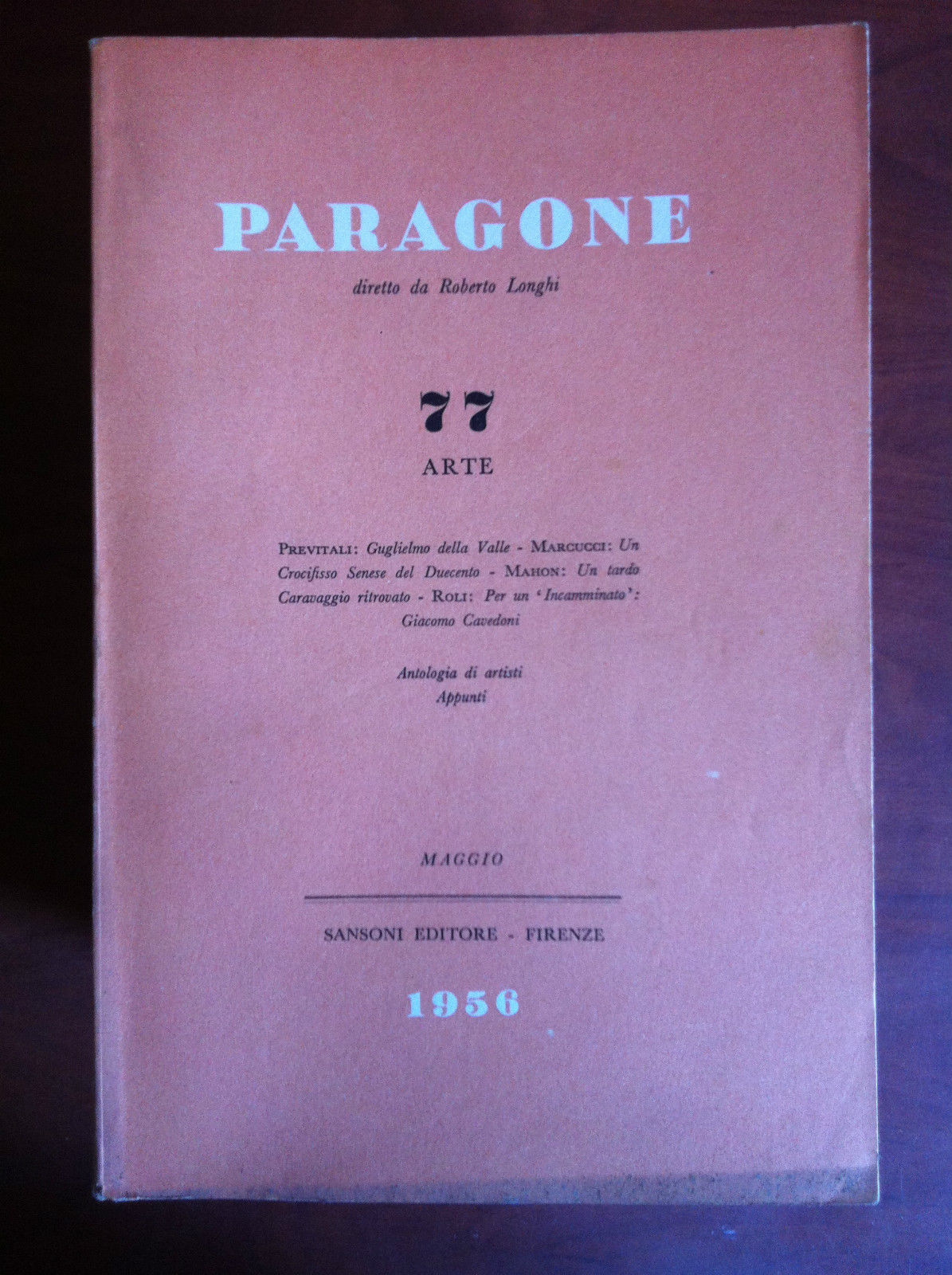 Paragone n^ 77 Arte Maggio 1956 Diretto da Roberto Longhi …