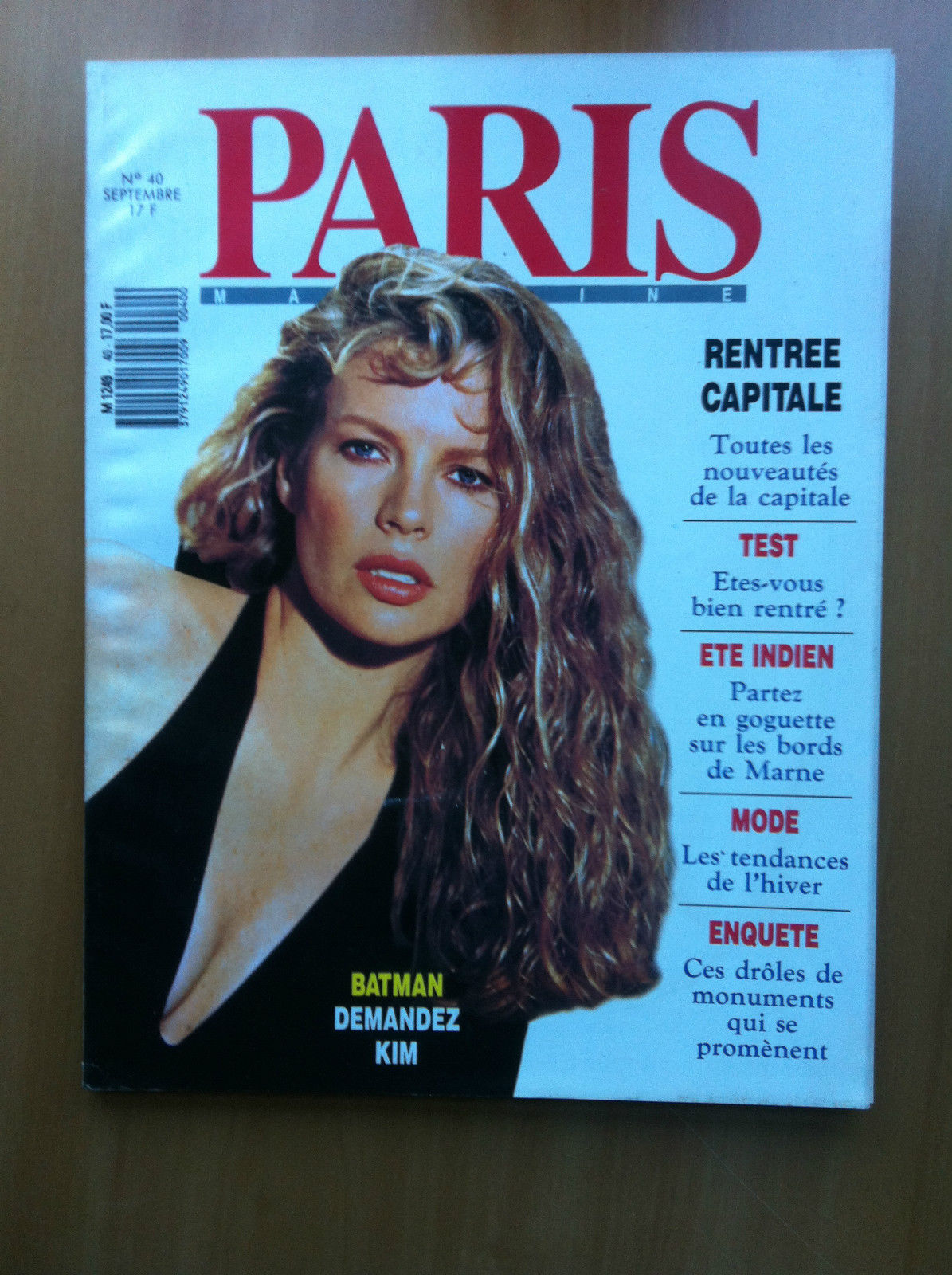 Paris Magazine n^ 40 Septembre Couverture: Kim Basinger - E16715