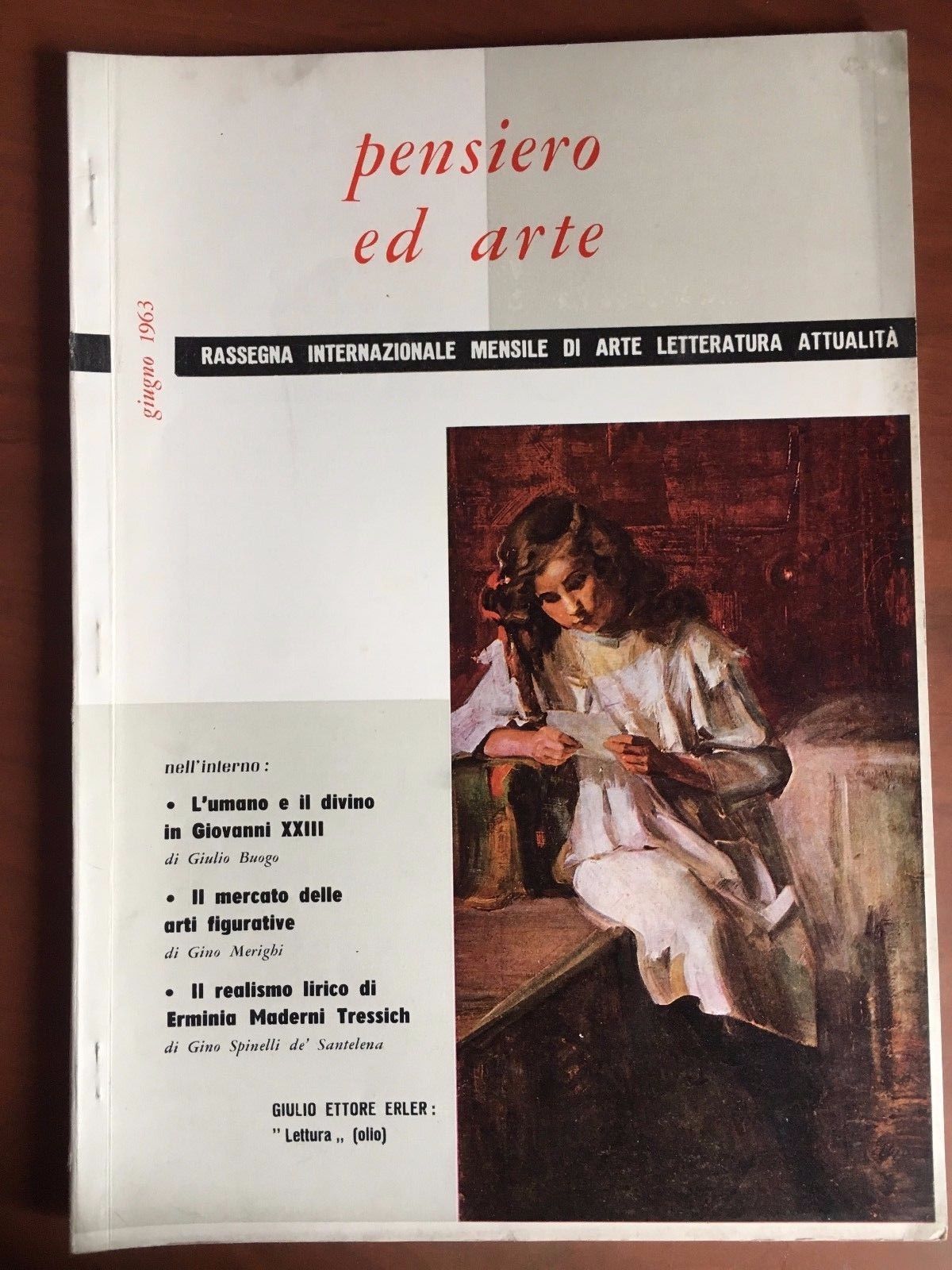 Pensiero ed Arte Anno XIX n^ 6 Giugno 1963 - …