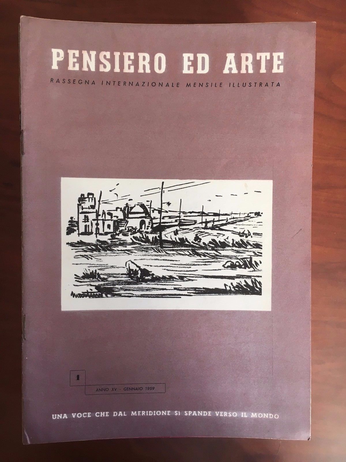 Pensiero ed Arte Anno XV n^ 1 Gennaio 1959 - …