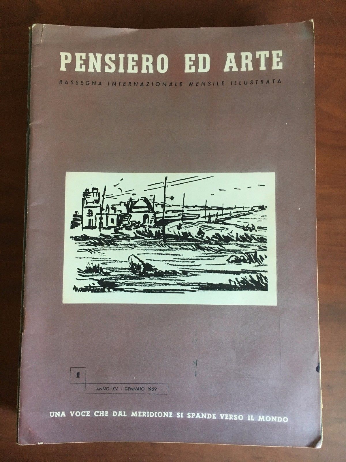 Pensiero ed Arte Anno XV n^ 1 Gennaio 1959 - …