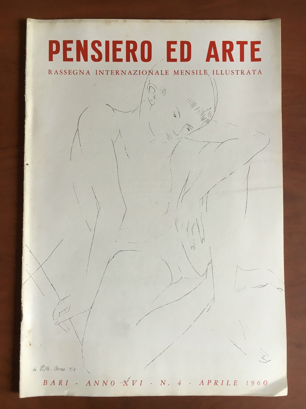 Pensiero ed arte Anno XVI n^ 4 Aprile 1960 - …