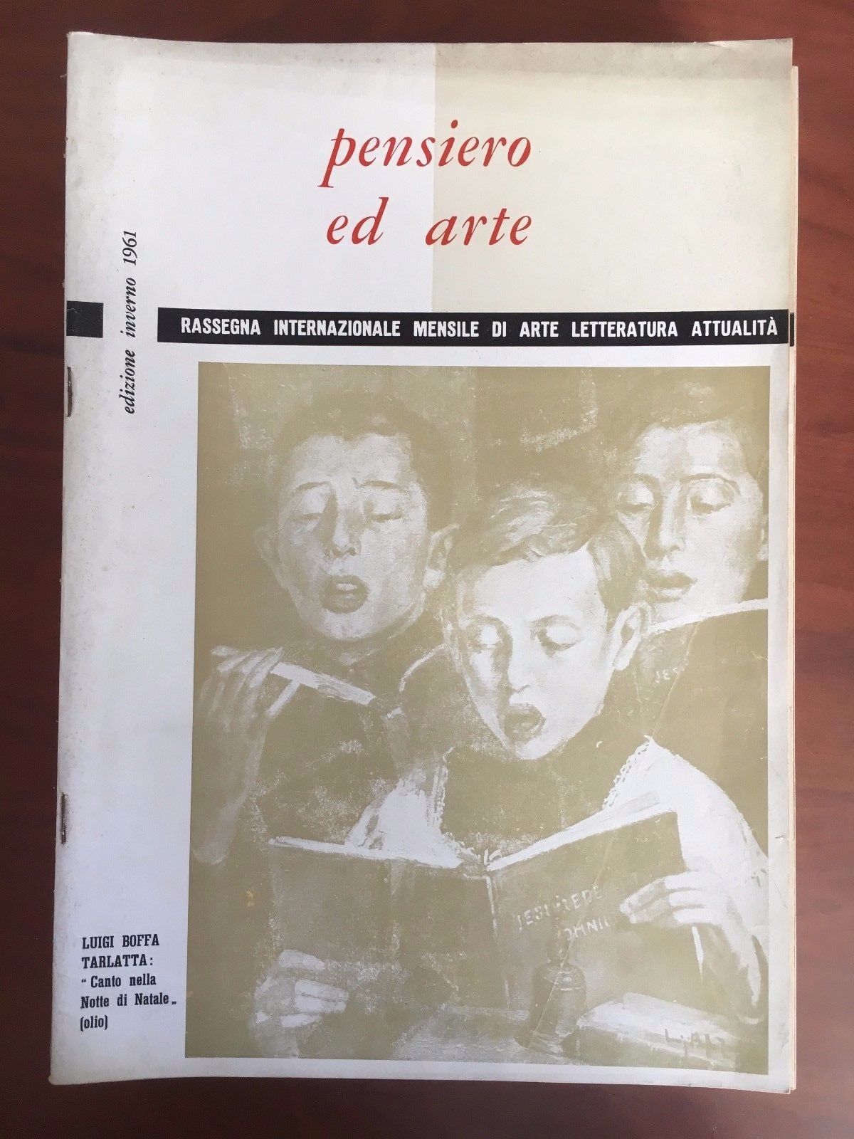 Pensiero ed Arte Anno XVII n^ 9-12 Inverno 1961 - …