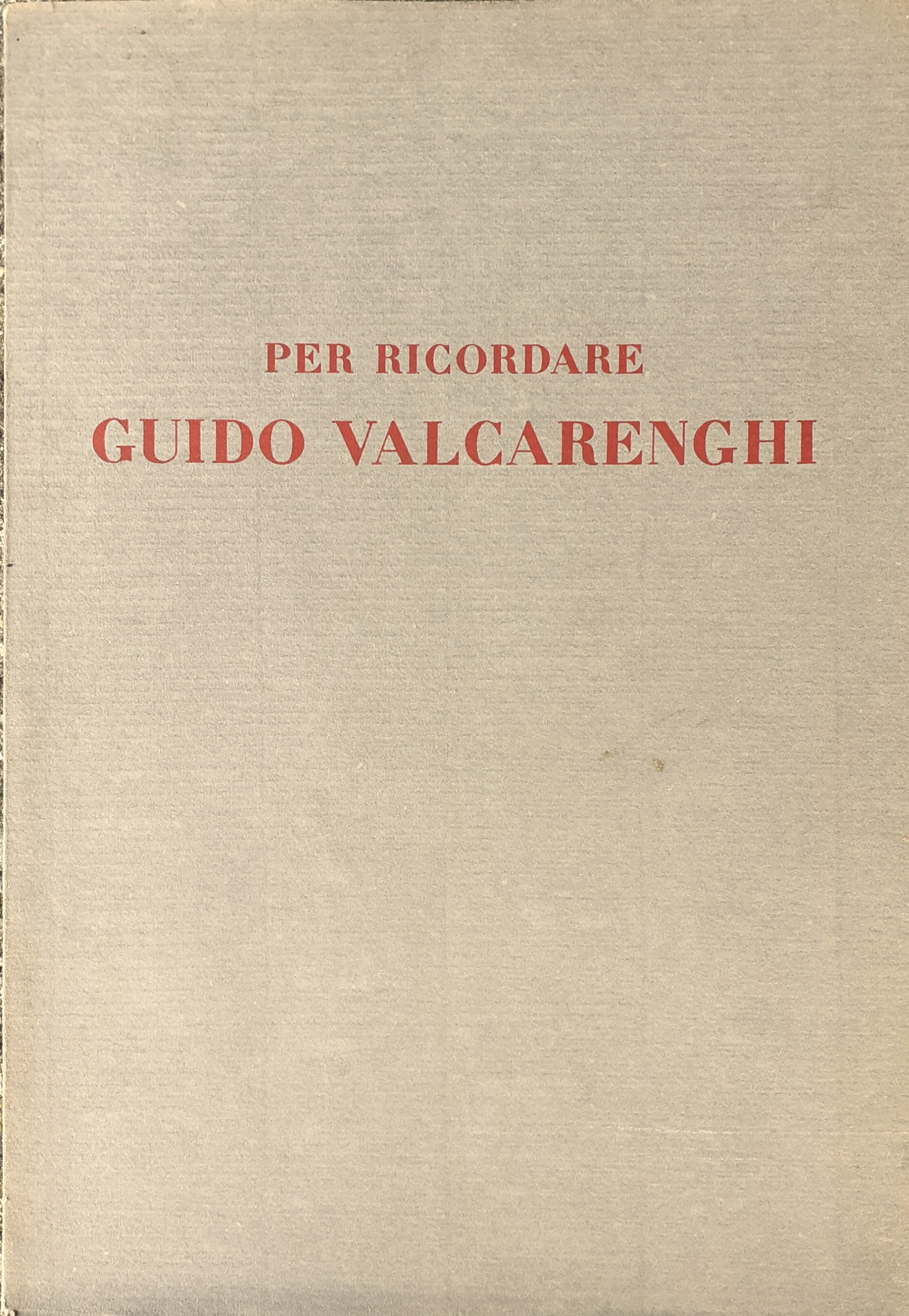 Per ricordare Guido Valcarenghi Editore umanista della Casa Ricordi Milano …