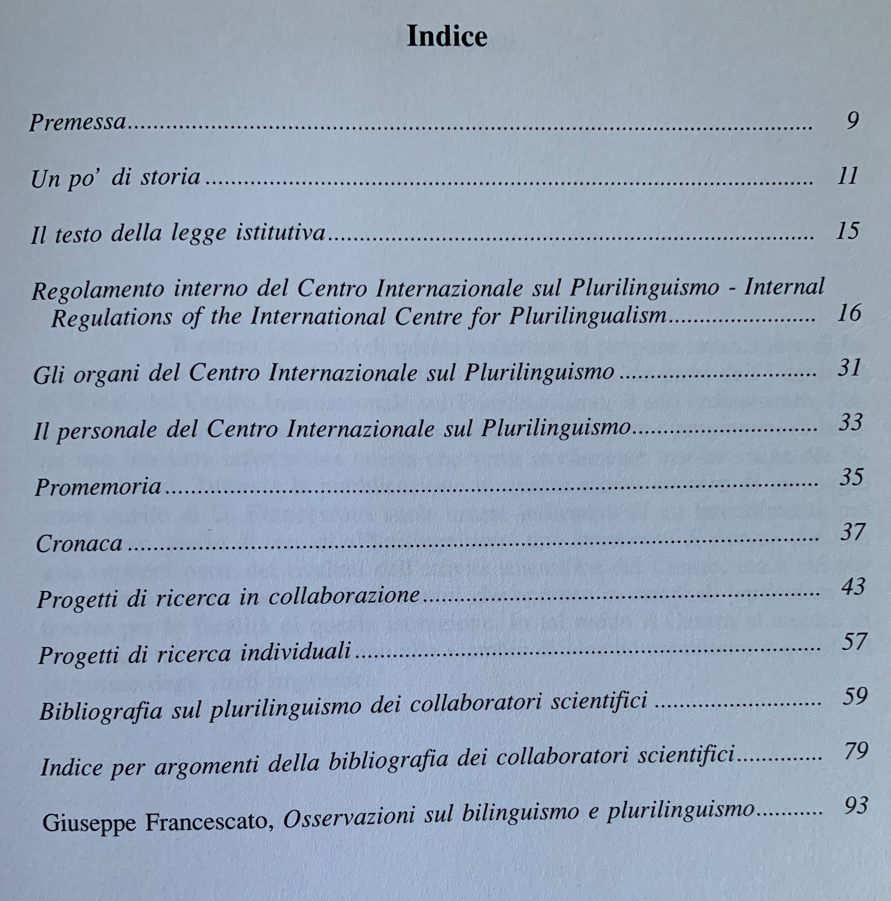 Plurilinguismo 1 (1994)